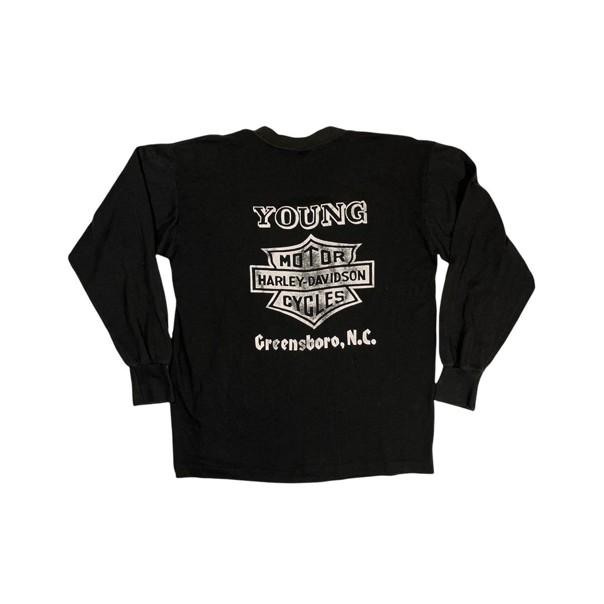 Harley Davidson × Vintage 90s Harley Davidson Eagle Longsleeve Shirt Size US S / EU 44-46 / 1 - 5 Thumbnail