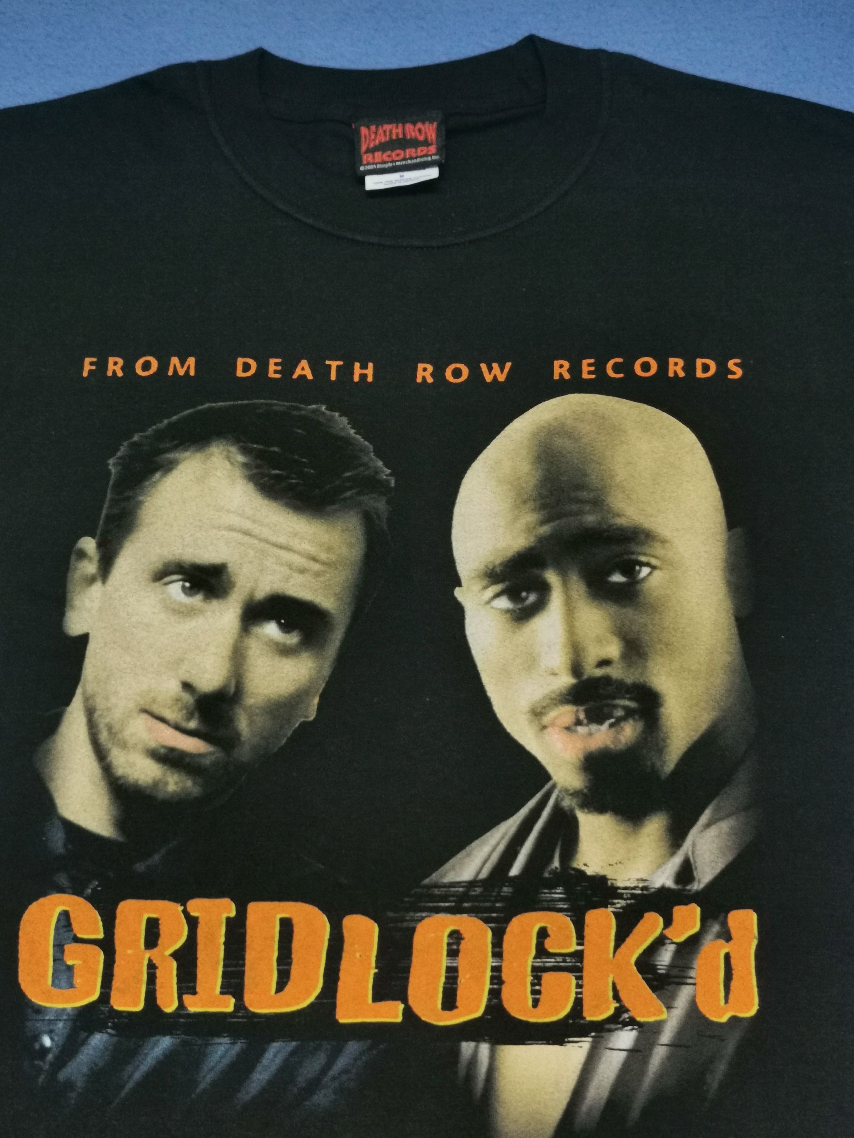 ラップtシャツGRID LOCK 2pac Tシャツ　DEATH ROW RECORDS