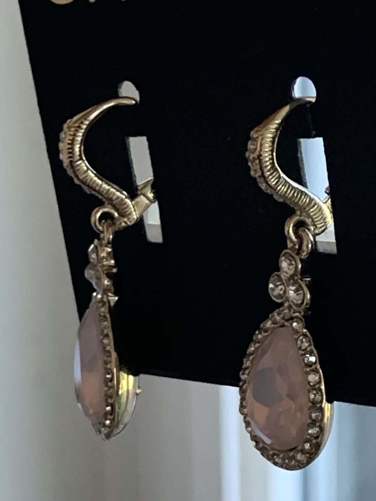Designer × Givenchy × Jewelry *RARE* New Givenchy Tear Drop Crystal Earrings Size ONE SIZE - 3 Thumbnail