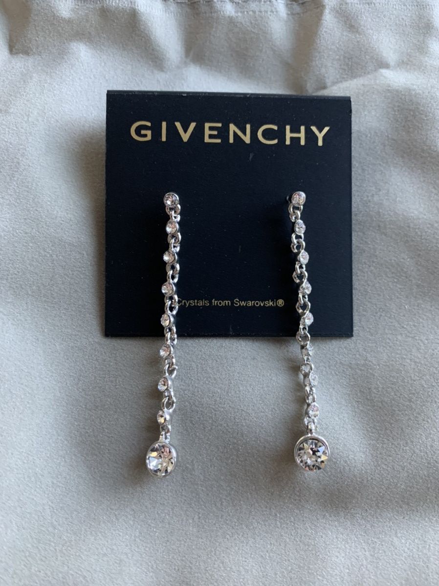 Givenchy × Jewelry × Swarovski *RARE* New Givenchy x Swarovski Crystal Dangle Earrings Size ONE SIZE - 1 Thumbnail