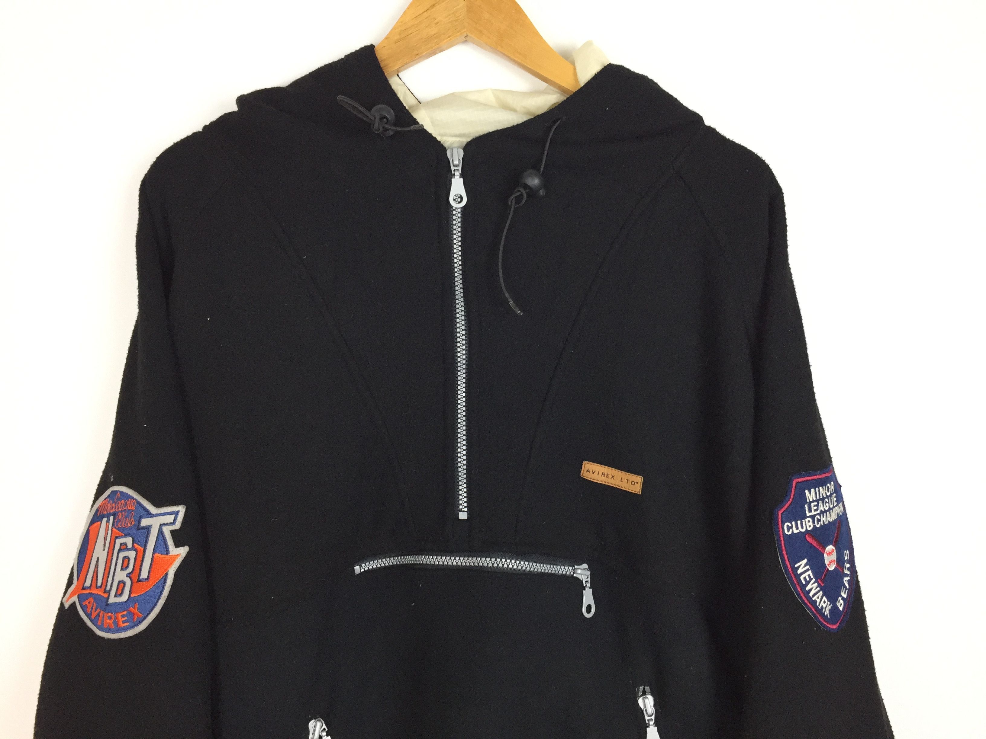 Avirex × Vintage Vintage AVIREX wool kangaroo hoodie patch Size US L / EU 52-54 / 3 - 3 Thumbnail
