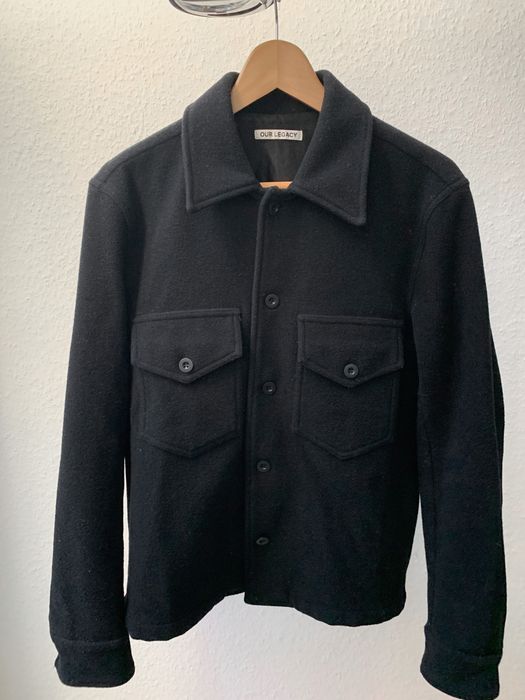 Our Legacy Our Legacy Wool Loan Jacket Black Melton | Grailed