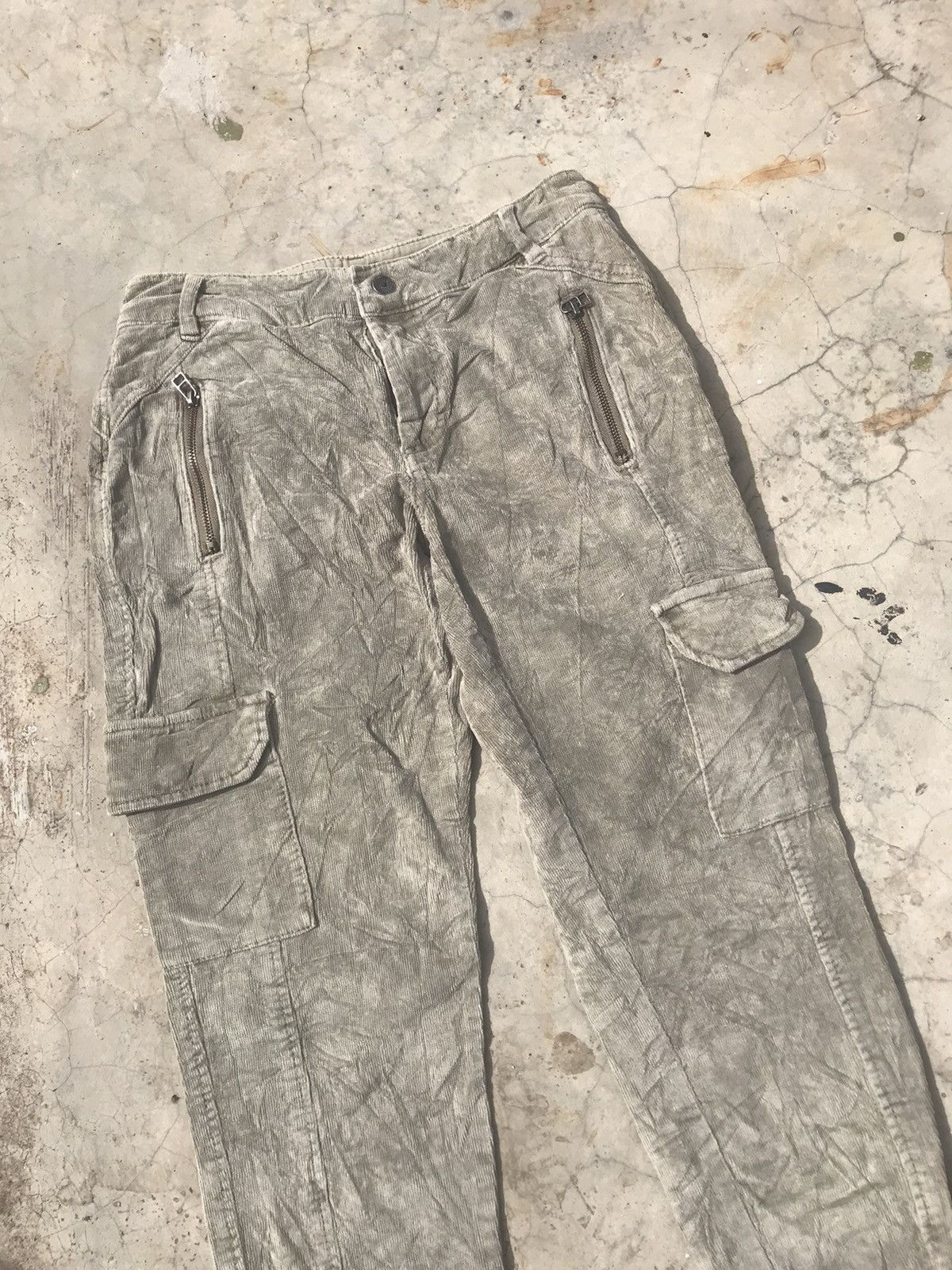 Japanese Brand Marrakech Brand Utility Brown Corduroy Cargo Pants W28 Size US 28 / EU 44 - 2 Thumbnail
