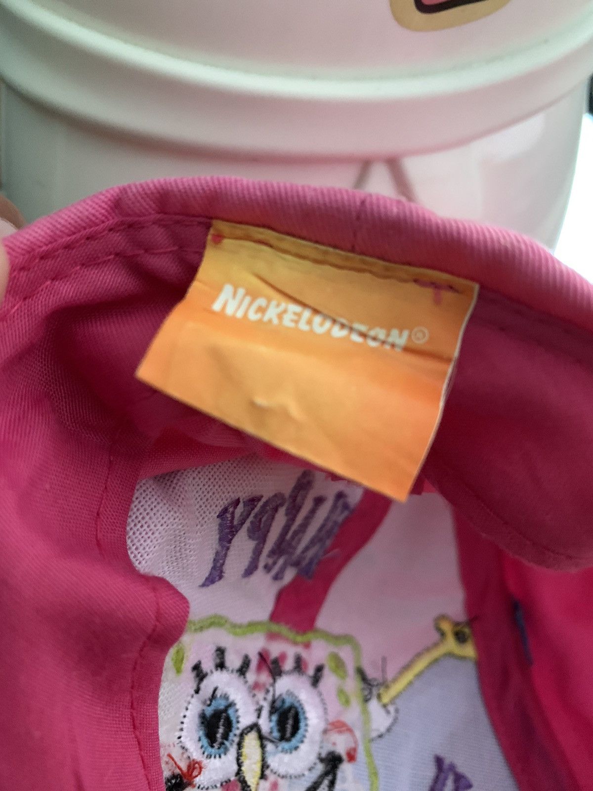 Cartoon Network × Nickelodeon × Vintage 🤝🏻NeedGone🤝🏻 2004 Spongebob Squarepants Hat Adult girls 53cm Size ONE SIZE - 3 Thumbnail