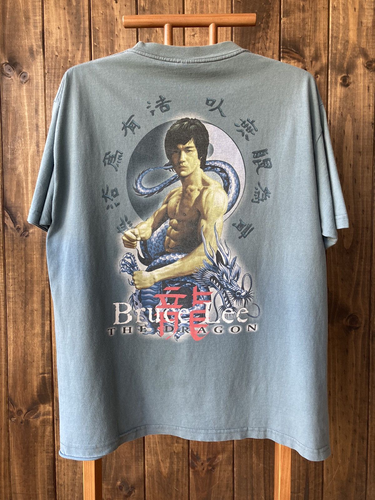 Vintage Vintage 90s Bruce Lee The Dragon movie promo tee Size US XL / EU 56 / 4 - 1 Thumbnail