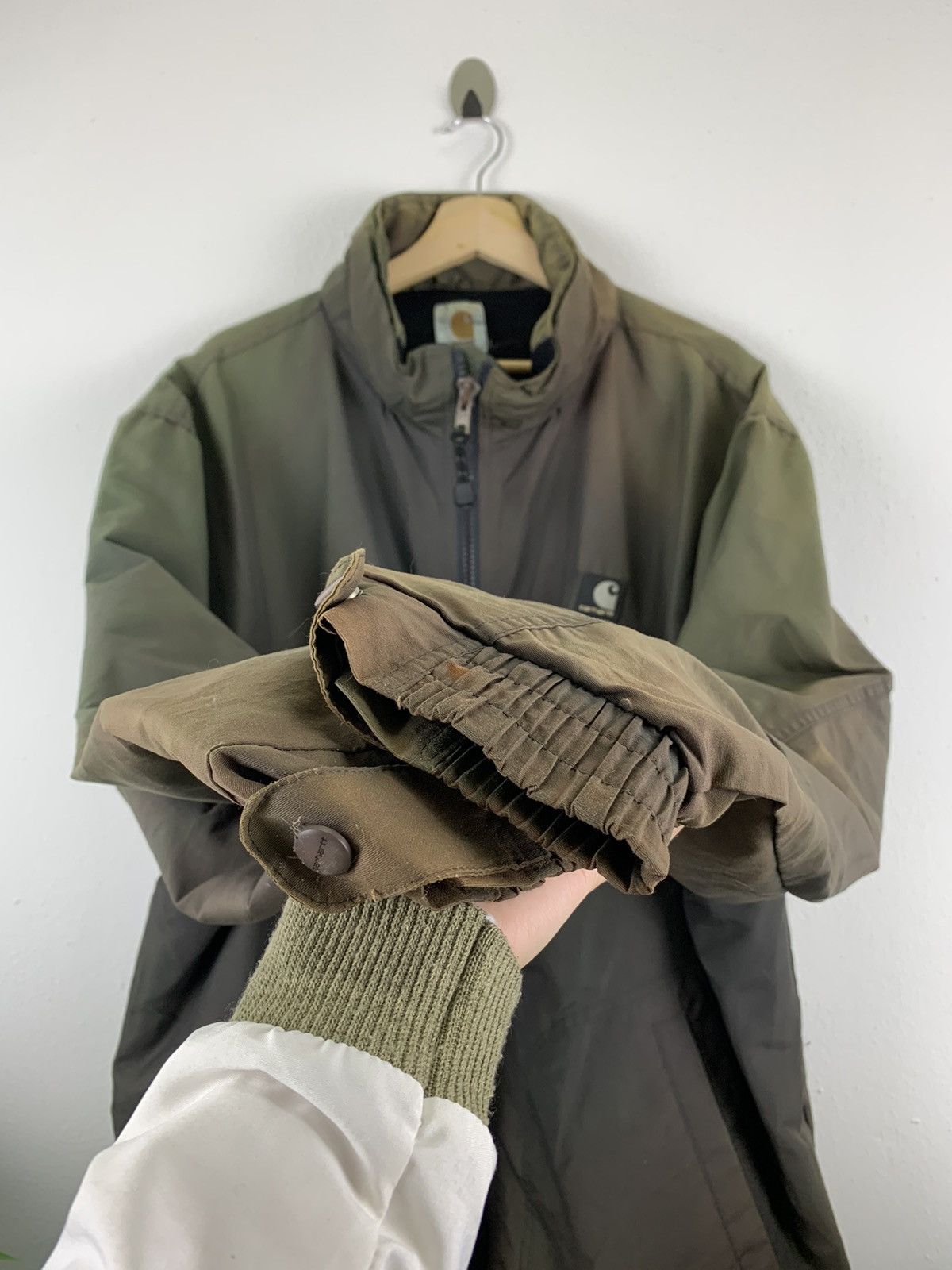 Carhartt VINTAGE CARHARTT ZIP UP FADED GREEN JACKET Size US XL / EU 56 / 4 - 3 Thumbnail