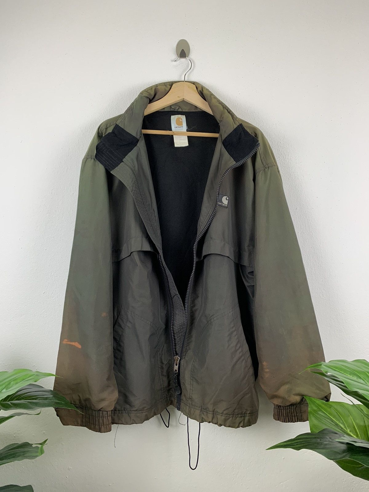 Carhartt VINTAGE CARHARTT ZIP UP FADED GREEN JACKET Size US XL / EU 56 / 4 - 4 Thumbnail