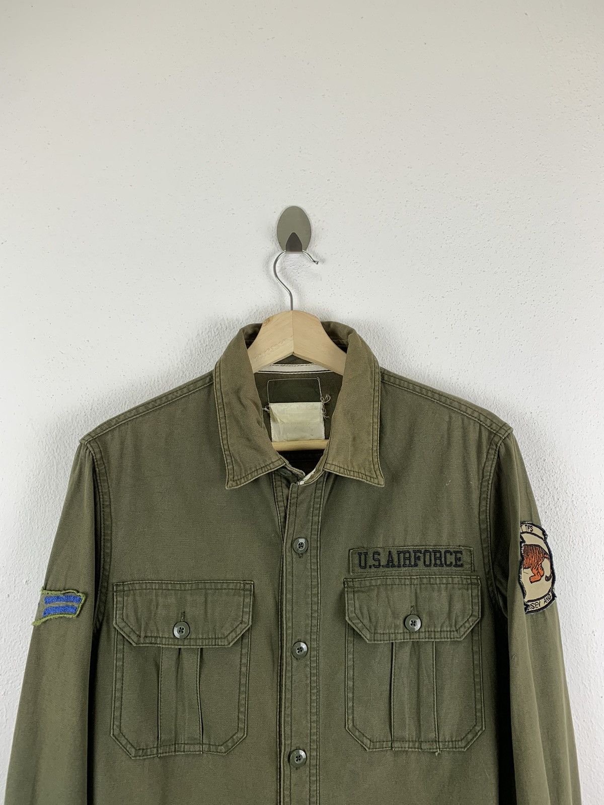 Vintage VINTAGE US AIR FORCE COTTON SHIRT Size US M / EU 48-50 / 2 - 2 Thumbnail