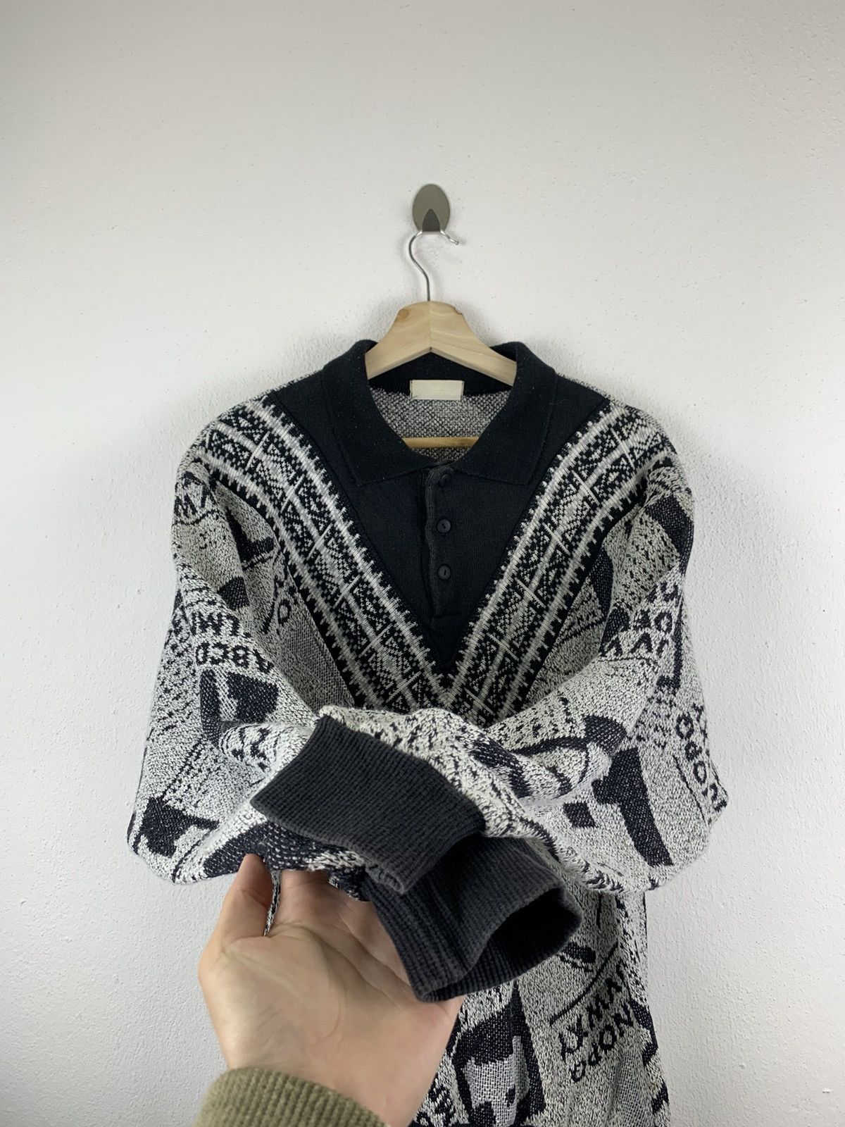 Japanese Brand × Vintage VINTAGE CAMPUS UNIVERSITY KNITWEAR COLLAR SWEATSHIRT Size US M / EU 48-50 / 2 - 3 Thumbnail