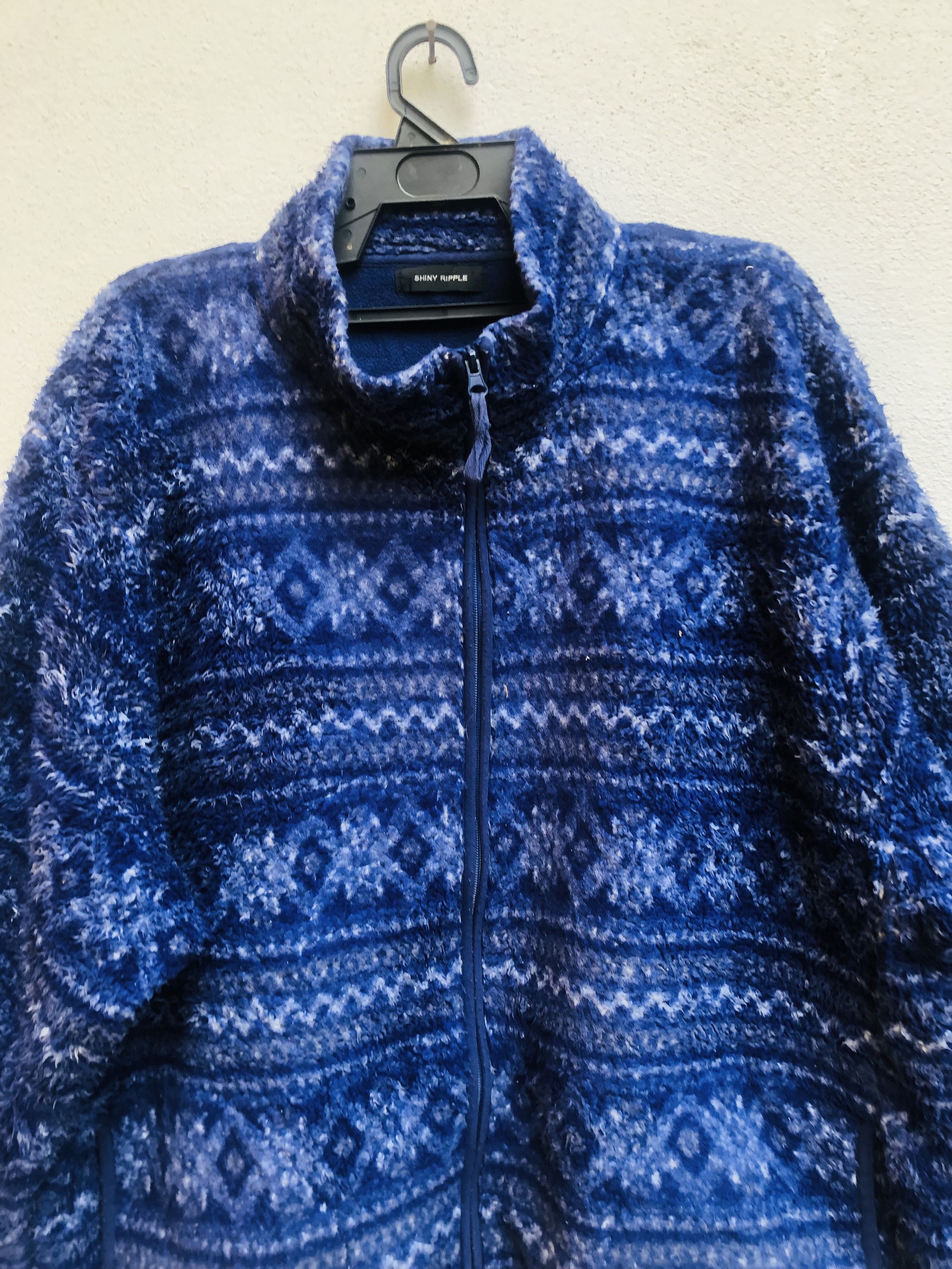 Japanese Brand Vintage Shiny Ripple Japanese Designer Fashion Style Size US L / EU 52-54 / 3 - 3 Thumbnail