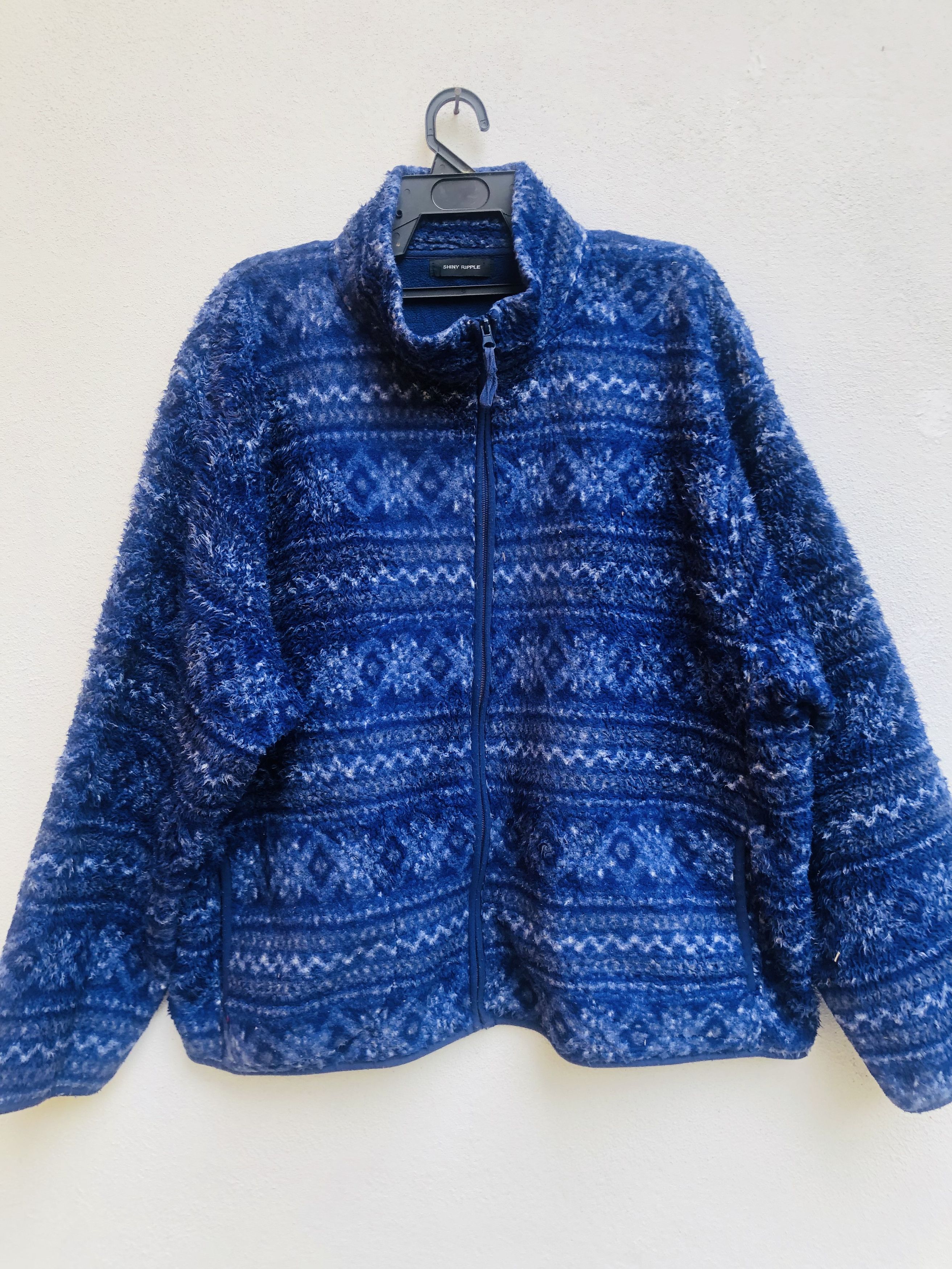 Japanese Brand Vintage Shiny Ripple Japanese Designer Fashion Style Size US L / EU 52-54 / 3 - 1 Thumbnail