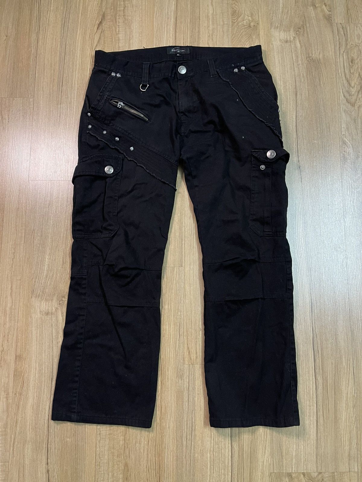 In The Attic In The Attic zipper multi pocket punk style pants Size US 33 - 1 Thumbnail