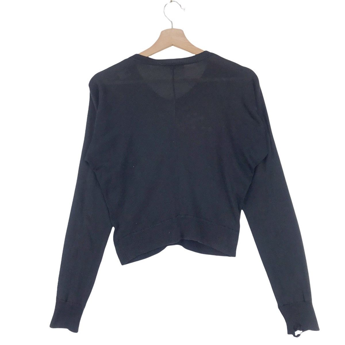 Comme des Garcons Robe De Chambre Distressed Crop Top Cardigan Size M / US 6-8 / IT 42-44 - 7 Thumbnail