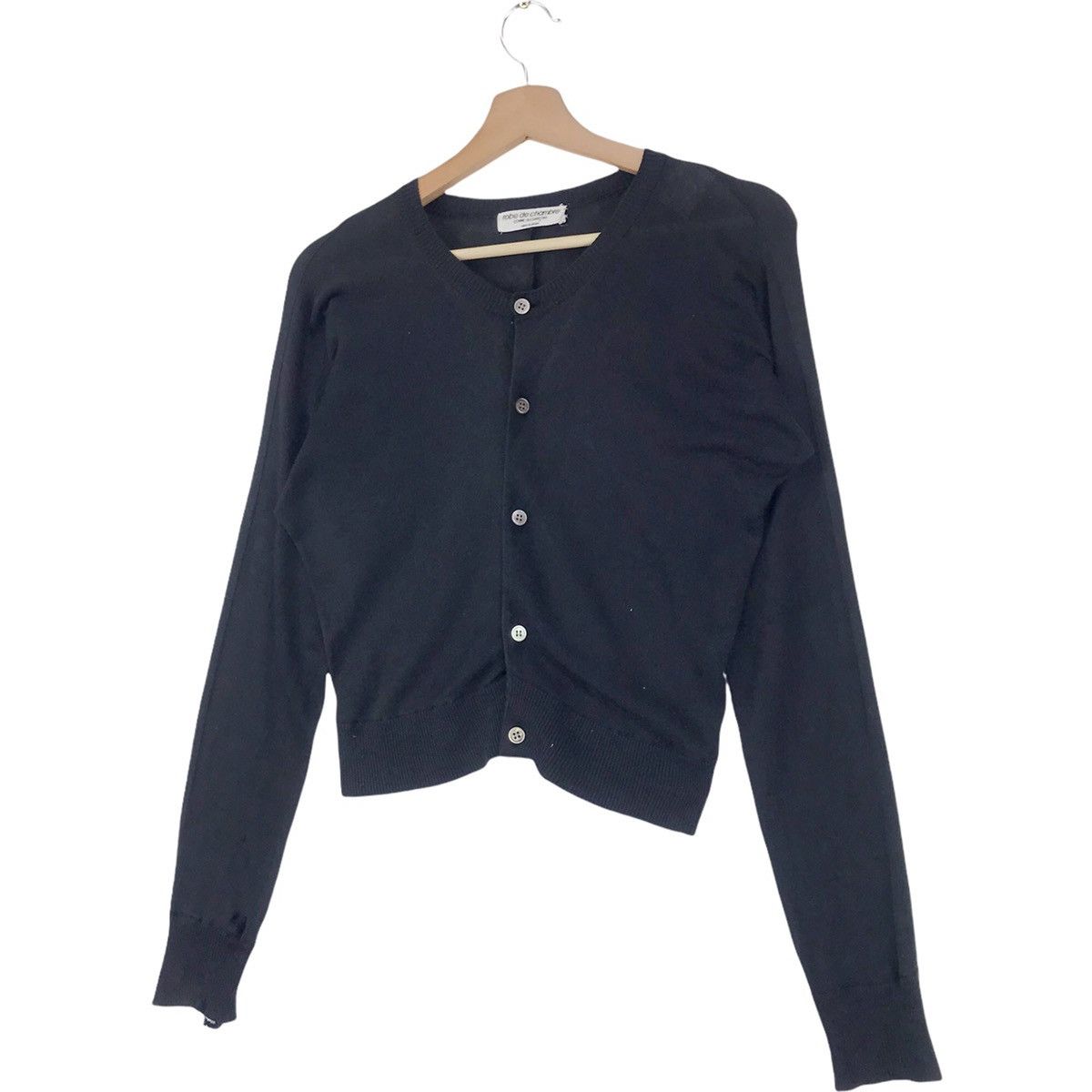 Comme des Garcons Robe De Chambre Distressed Crop Top Cardigan Size M / US 6-8 / IT 42-44 - 2 Thumbnail