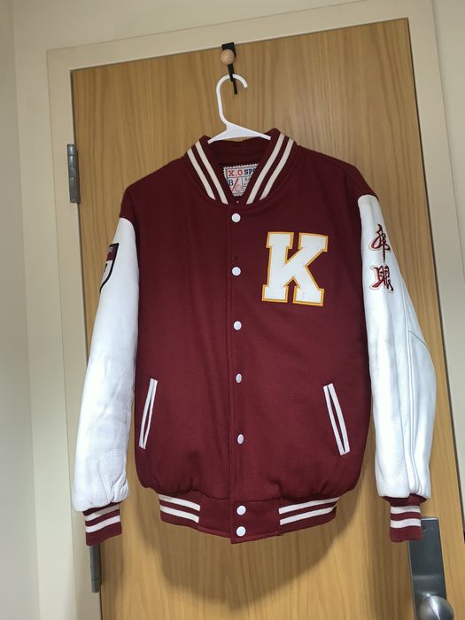 Vintage Korea University Varsity Jacket Leather | Grailed