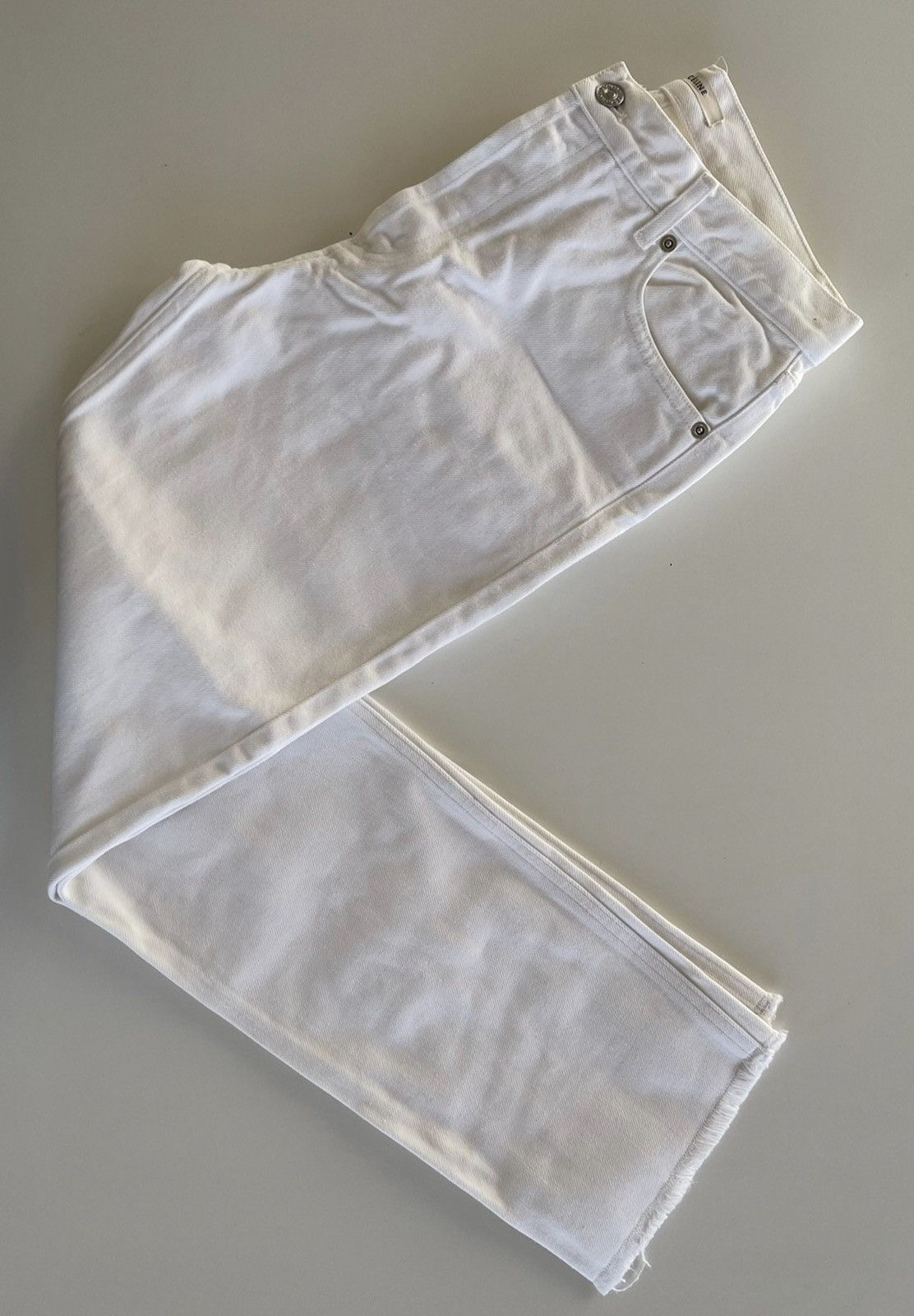 Celine Céline by Phoebe Philo white straight jeans Size 26" / US 2 / IT 38 - 3 Thumbnail
