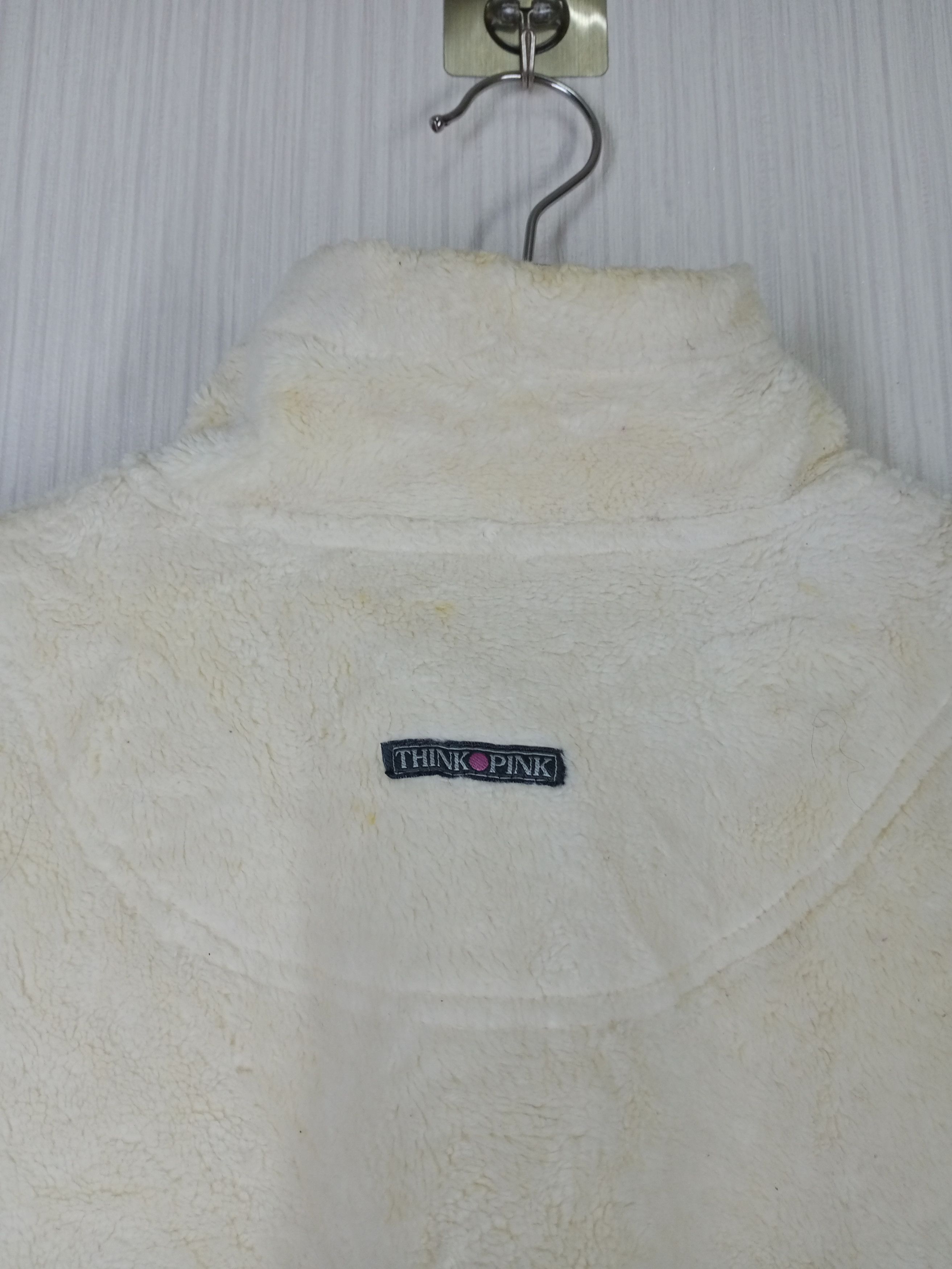 Japanese Brand Rare Japanese Brand Think Pink Half Zip Fleece Size US XL / EU 56 / 4 - 3 Thumbnail