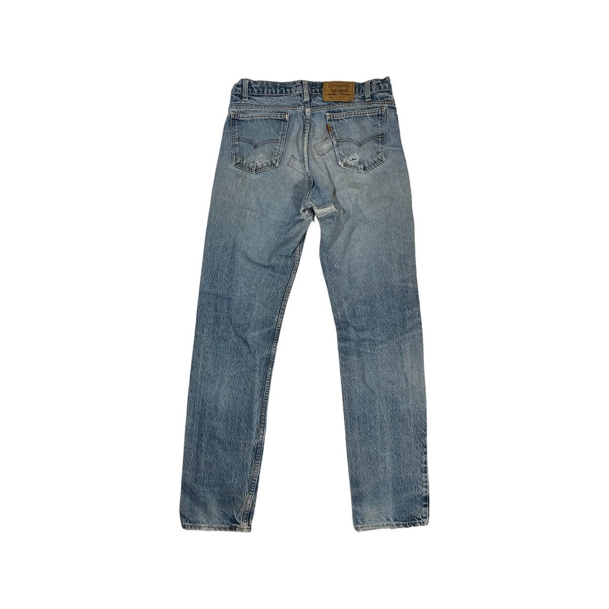 Levi's × Vintage 90s Levis 505 Orange Tab Jeans Distressed Size US 32 / EU 48 - 5 Thumbnail