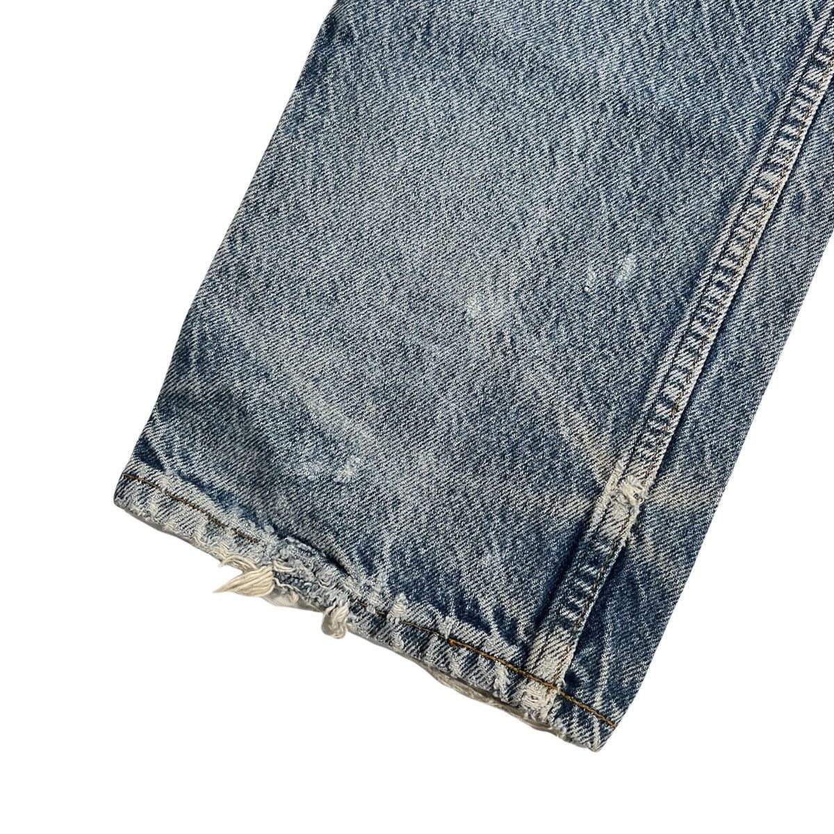Levi's × Vintage 90s Levis 505 Orange Tab Jeans Distressed Size US 32 / EU 48 - 2 Thumbnail