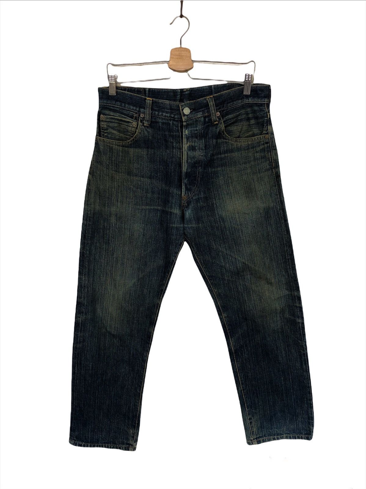 Evisu GRAIL🔥ICONIC 90s Evisu No 3 Daicock ™️ Logo Denim Size US 32 / EU 48 - 4 Thumbnail