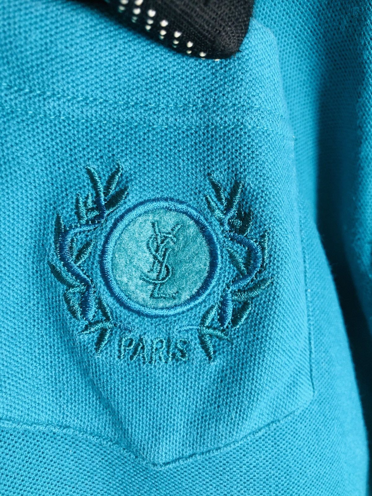 Vintage × Yves Saint Laurent Vintage Ysl small logo longsleeve shirt Size US L / EU 52-54 / 3 - 5 Thumbnail