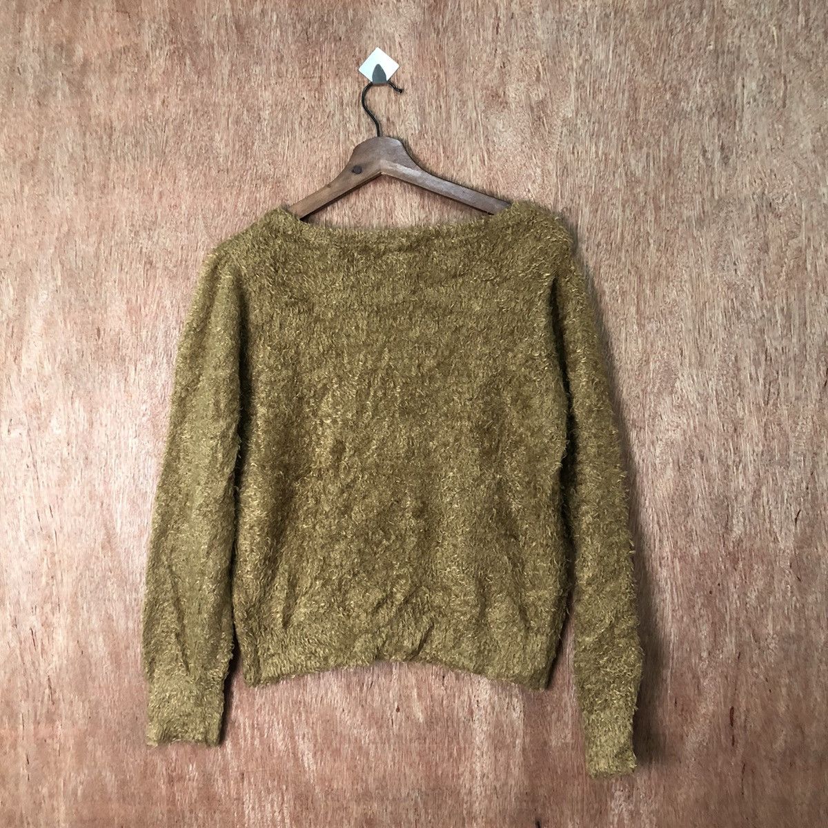 Vintage GU Brown Shag Shaggy Fur Mohair Knitwear #6469 Size S / US 4 / IT 40 - 10 Thumbnail