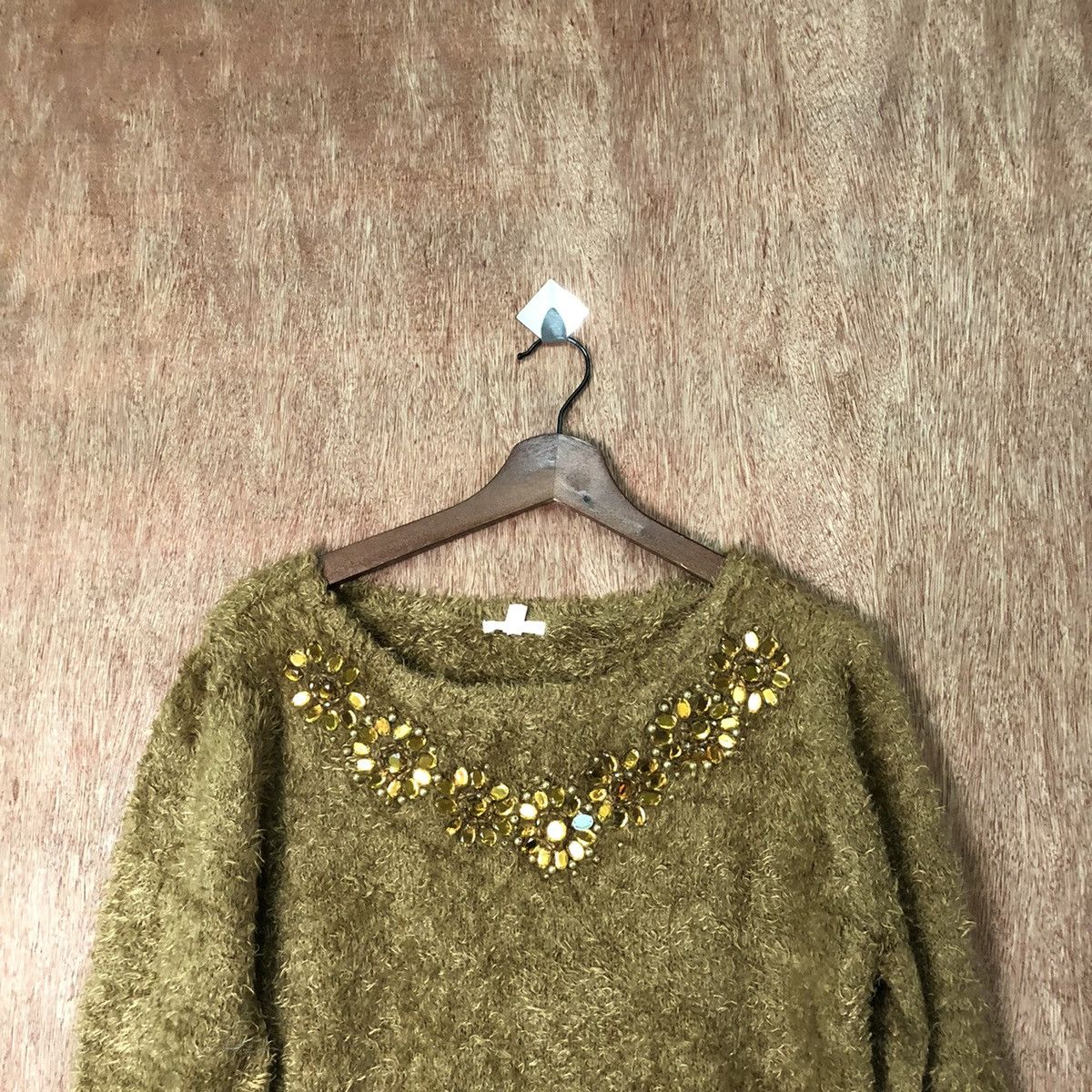Vintage GU Brown Shag Shaggy Fur Mohair Knitwear #6469 Size S / US 4 / IT 40 - 2 Thumbnail