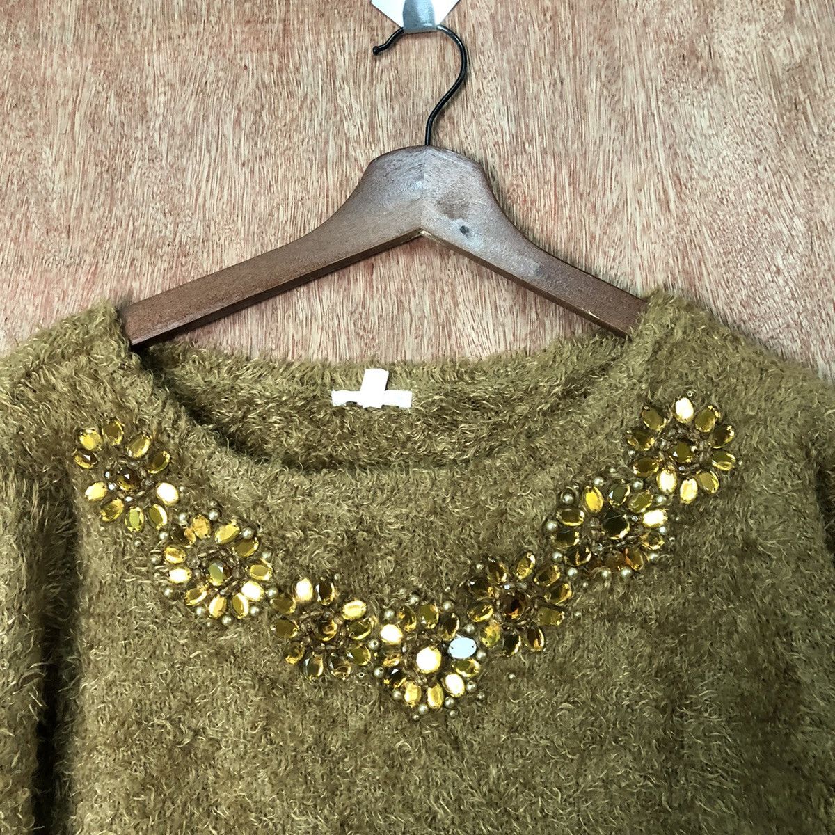 Vintage GU Brown Shag Shaggy Fur Mohair Knitwear #6469 Size S / US 4 / IT 40 - 6 Thumbnail