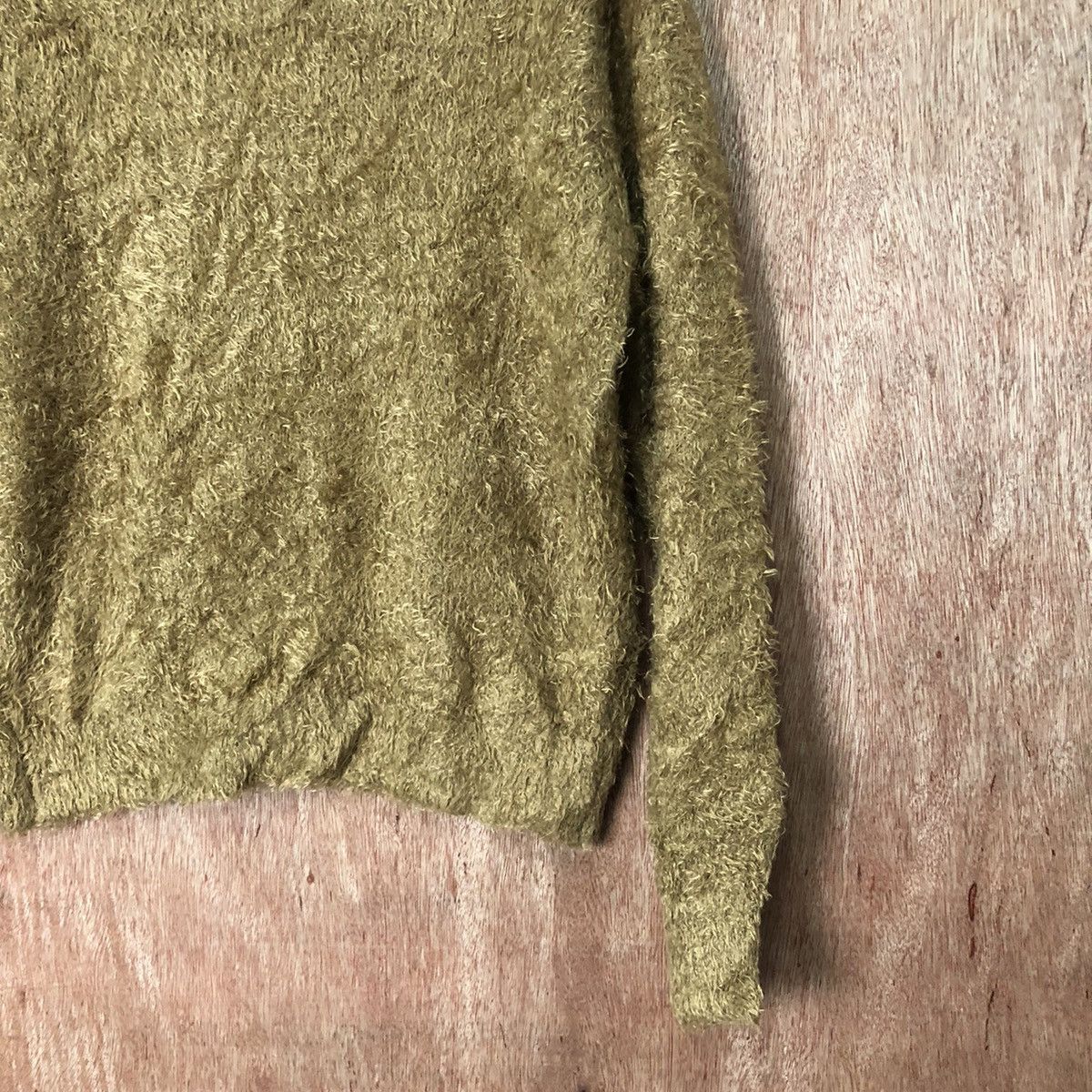 Vintage GU Brown Shag Shaggy Fur Mohair Knitwear #6469 Size S / US 4 / IT 40 - 12 Thumbnail
