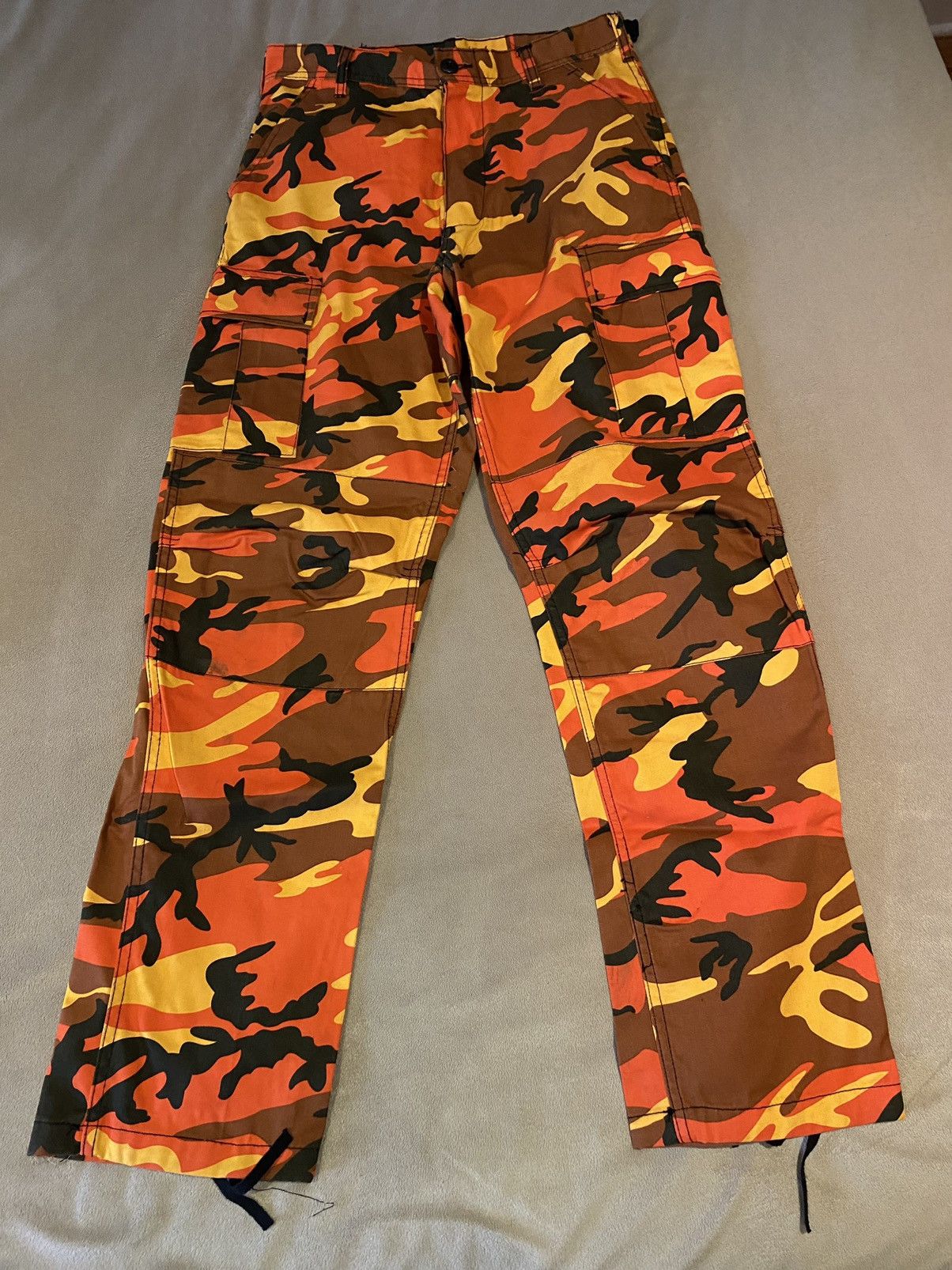 Other Camo Orange cargo pants Size US 27 - 3 Thumbnail