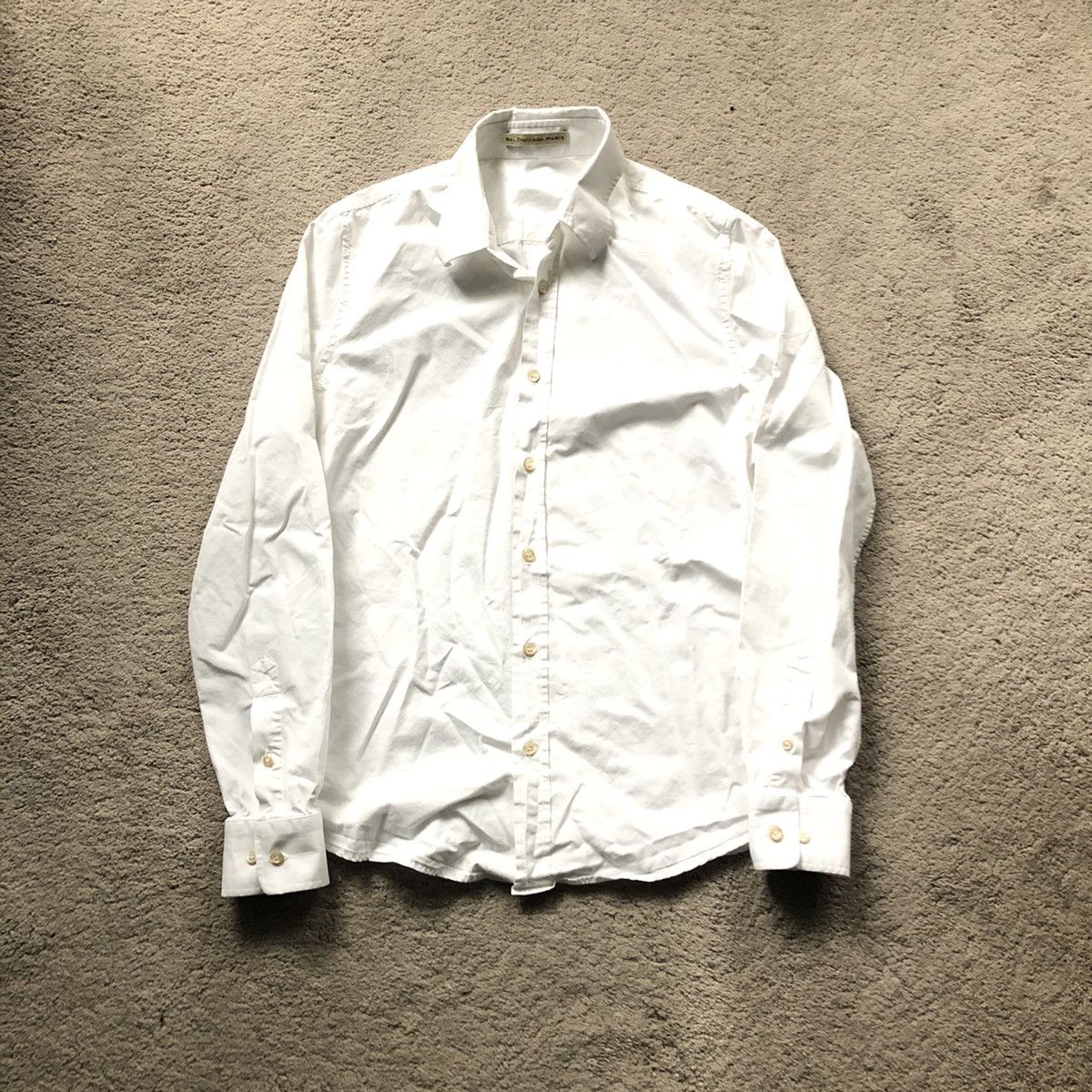 Balenciaga ‘B’ White Button Up Shirt
