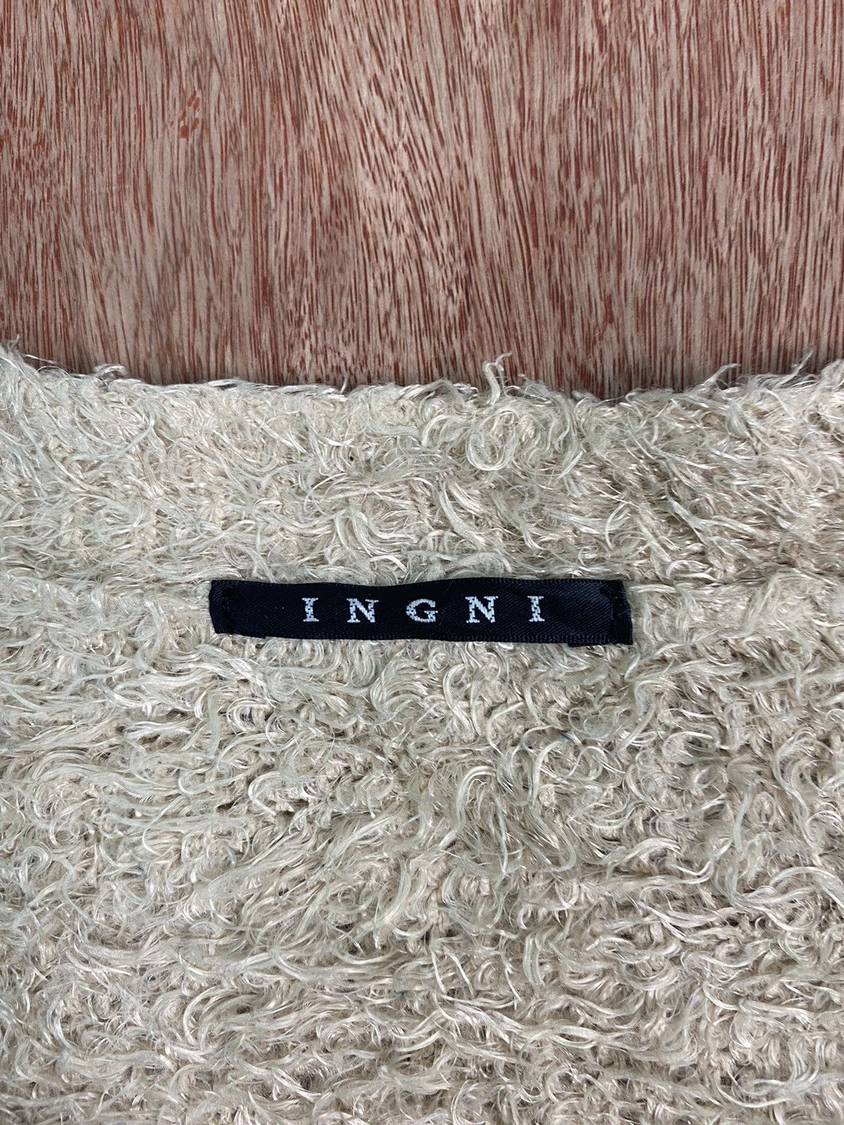 Homespun Knitwear × Japanese Brand DL Ingni Brown cardigan Shaggy Fur Mohair Knitwear #B618 Size M / US 6-8 / IT 42-44 - 7 Thumbnail