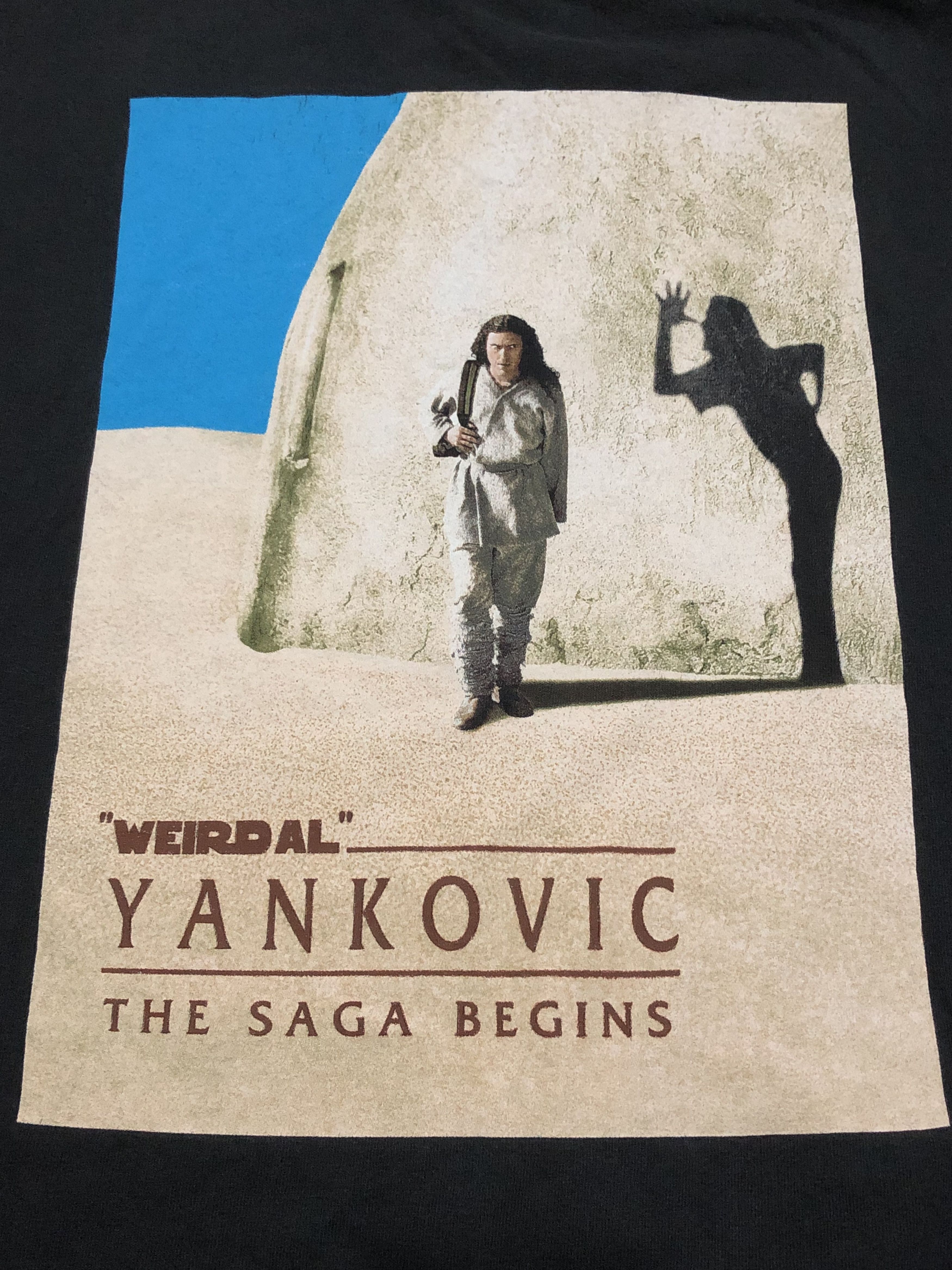 Band Tees Vintage Rare Weirdal Yankovic The Saga Begin Galactic Tour Size US XL / EU 56 / 4 - 3 Thumbnail