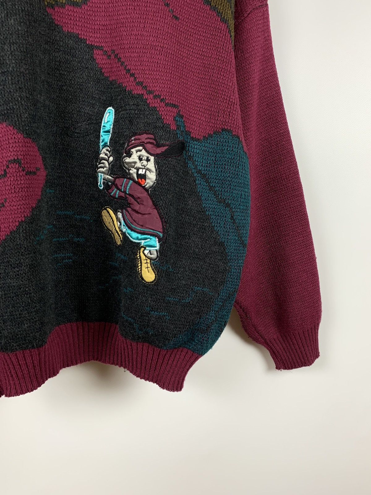 Cartoon Network 80s Vintage Cartoon Wool Iceberg Style Sweater Size US L / EU 52-54 / 3 - 6 Thumbnail