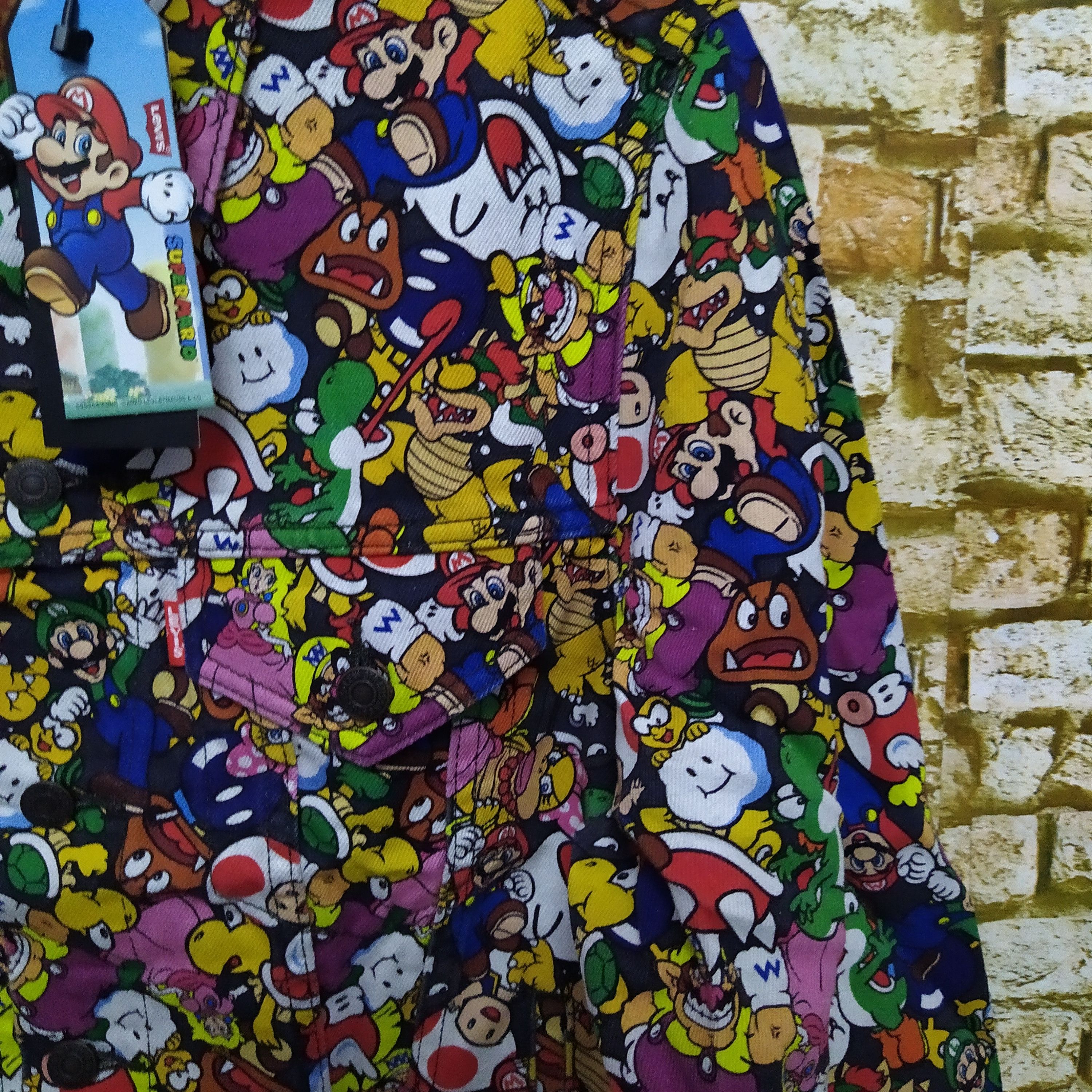 Cartoon Network × Levi's × Nintendo LEVIS x NINTENDO x MARIO BIG E DENIM JACKET (D573) Size US S / EU 44-46 / 1 - 3 Thumbnail