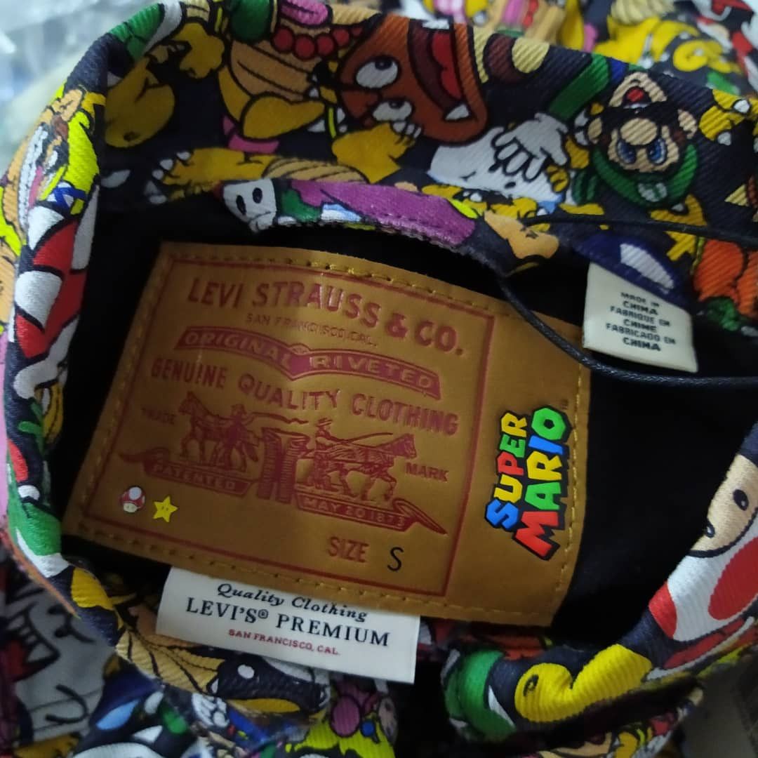 Cartoon Network × Levi's × Nintendo LEVIS x NINTENDO x MARIO BIG E DENIM JACKET (D573) Size US S / EU 44-46 / 1 - 8 Thumbnail