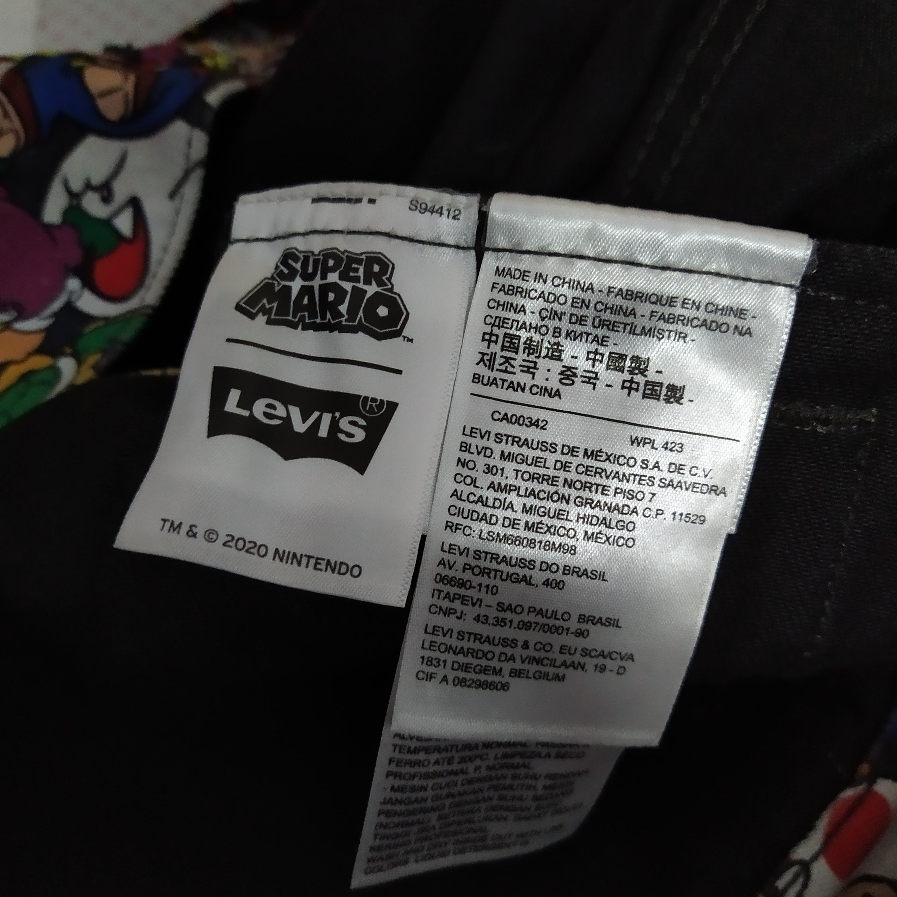 Cartoon Network × Levi's × Nintendo LEVIS x NINTENDO x MARIO BIG E DENIM JACKET (D573) Size US S / EU 44-46 / 1 - 6 Thumbnail