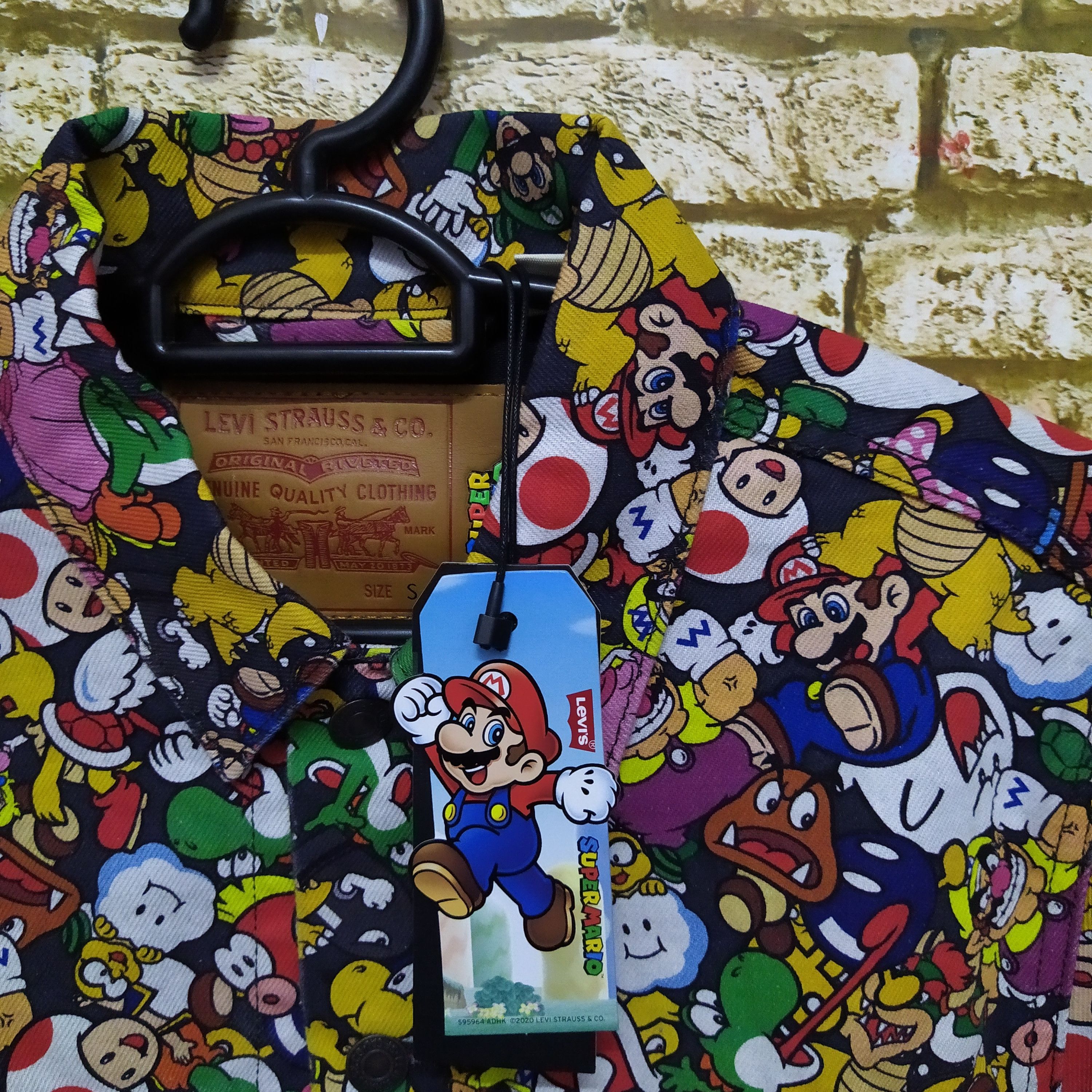 Cartoon Network × Levi's × Nintendo LEVIS x NINTENDO x MARIO BIG E DENIM JACKET (D573) Size US S / EU 44-46 / 1 - 2 Thumbnail