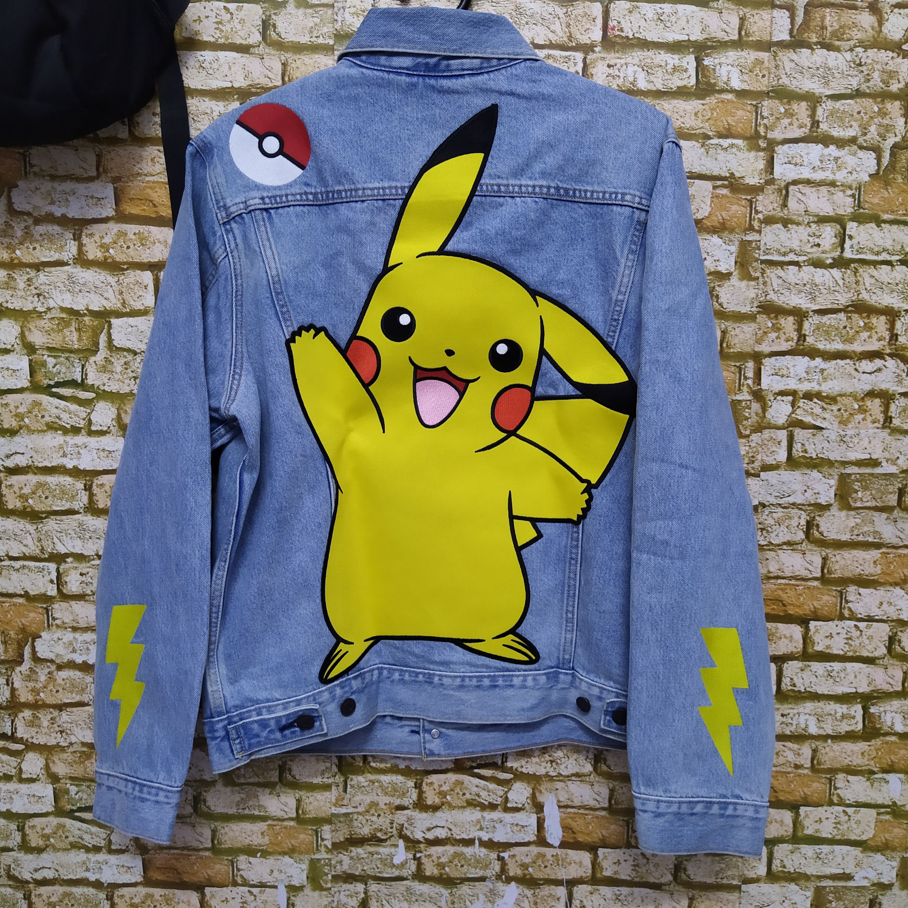 Cartoon Network LEVIS x POKEMON BIG E DENIM JACKET EMBROIDERRED (D569) Size US M / EU 48-50 / 2 - 1 Thumbnail