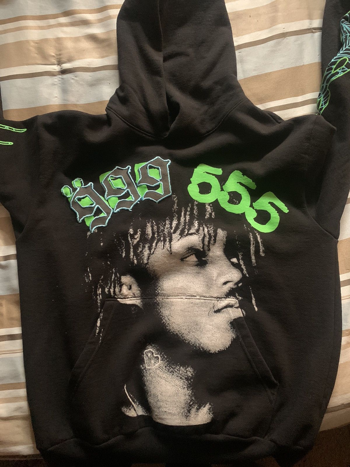 999 Club Juice Wrld x Spider Worldwide 999 x 555 hoodie RARE Large