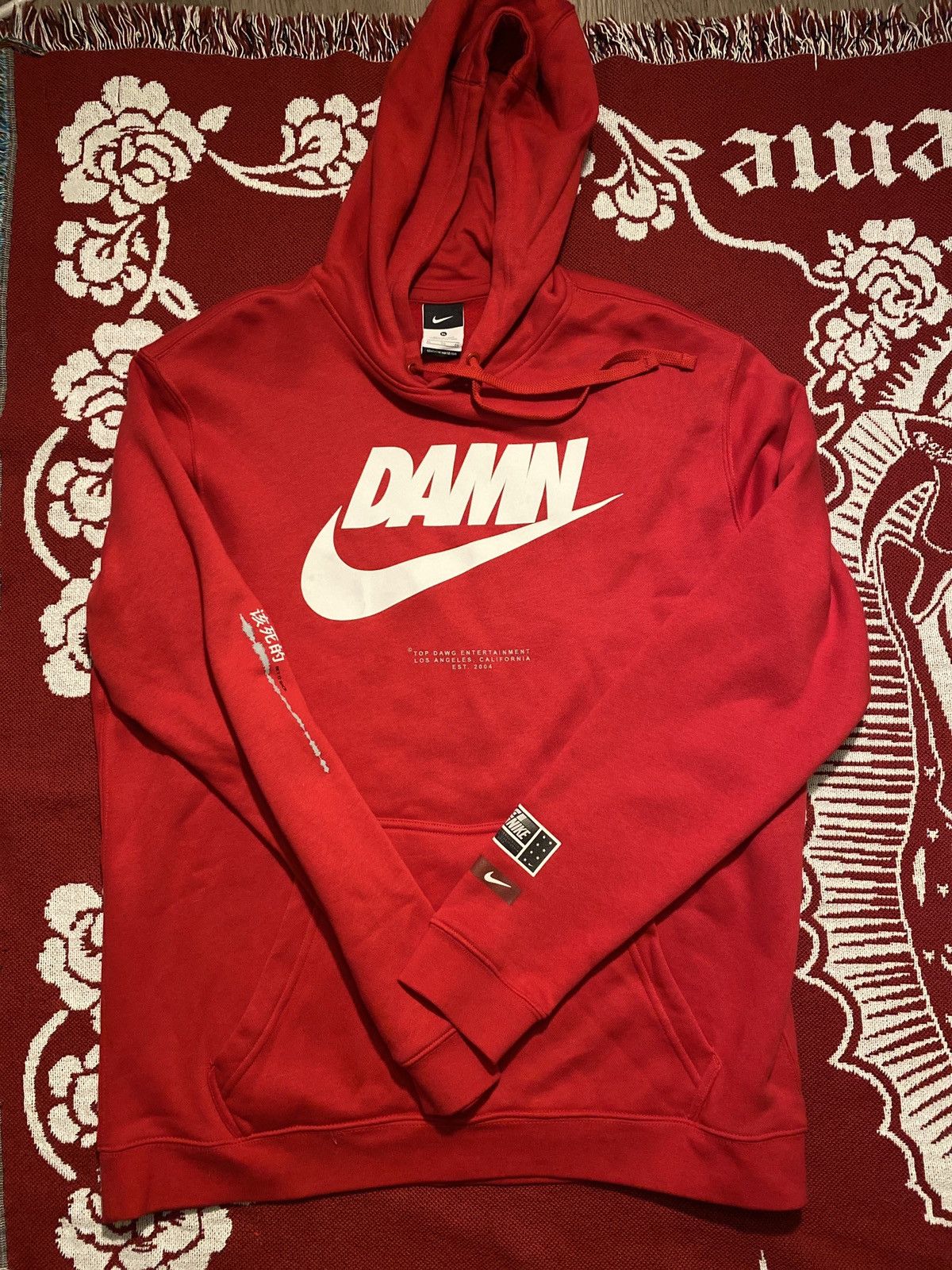 Kendrick Lamar Nike Nike x Kendrick Lamar TDE DAMN Hoodie Grailed