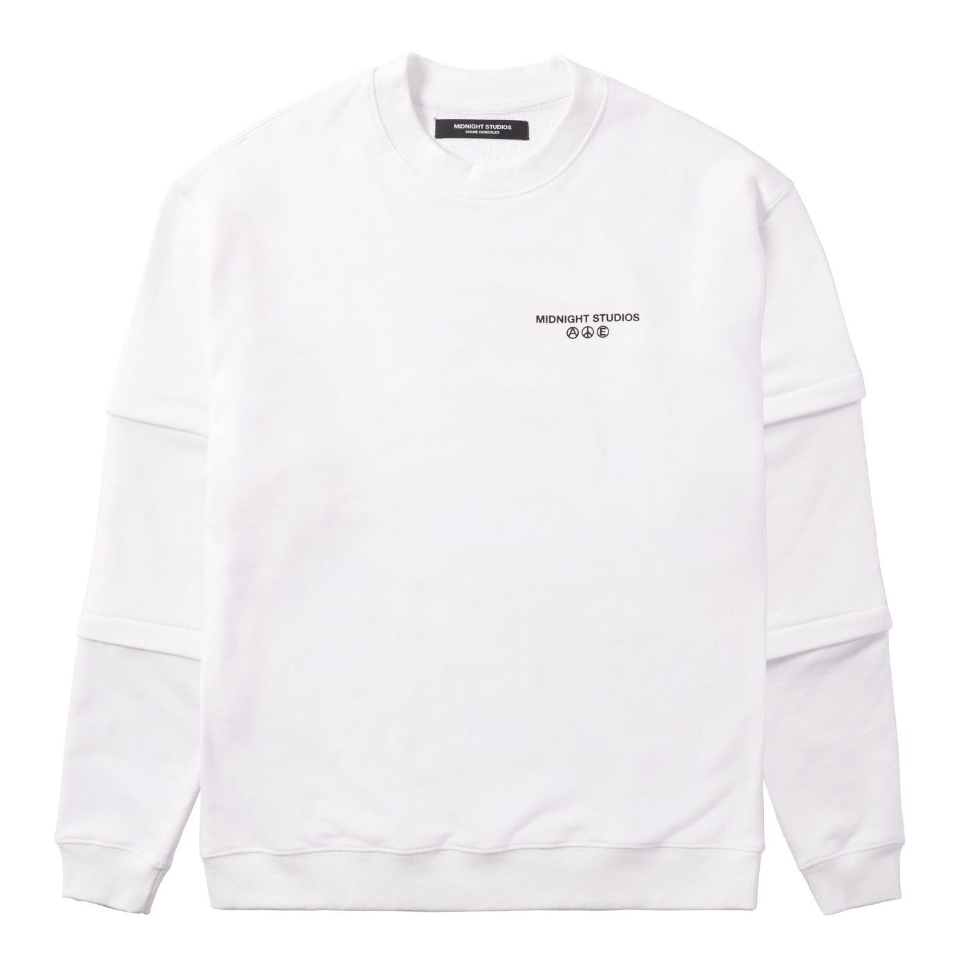 Midnight Studios Midnight Studios Detachable Sleeves Layered Logo Crewneck Size US S / EU 44-46 / 1 - 2 Thumbnail