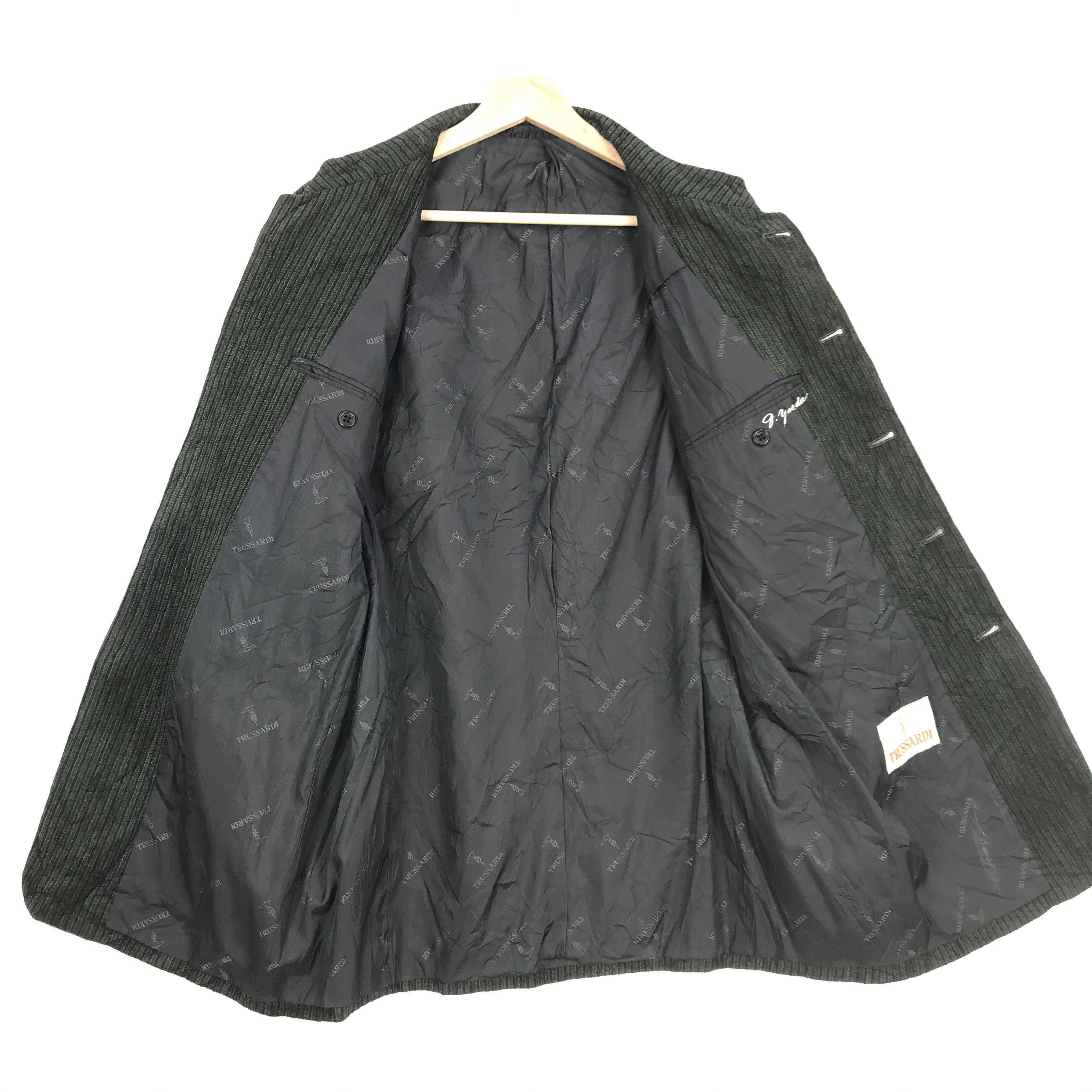 Trussardi × Vintage Trussardi Jacket Coat Courdroy Jacket | FOC50310. Size US M / EU 48-50 / 2 - 5 Thumbnail