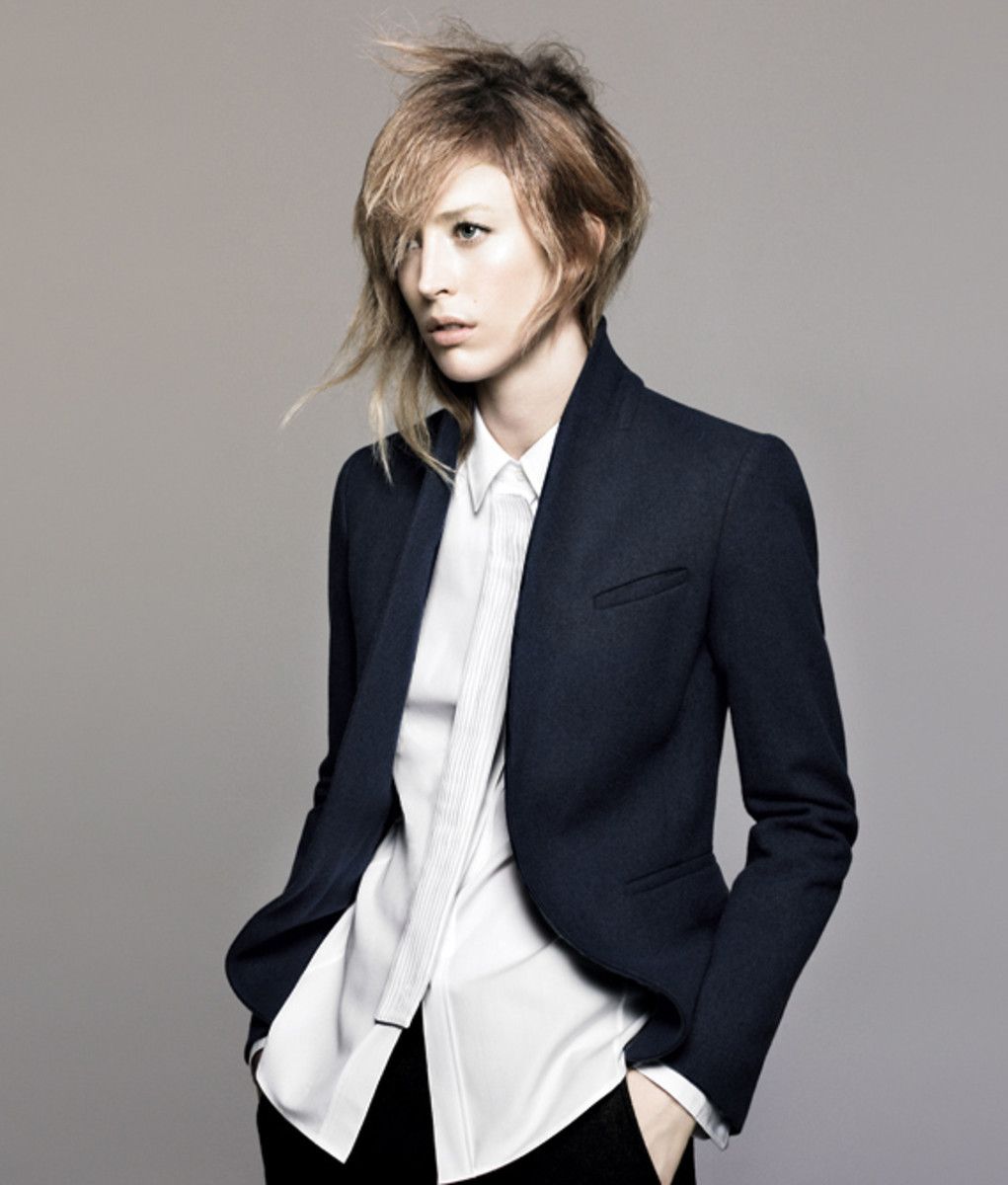 FW10 JIL SANDER X UNIQLO BUTTON LESS JACKET