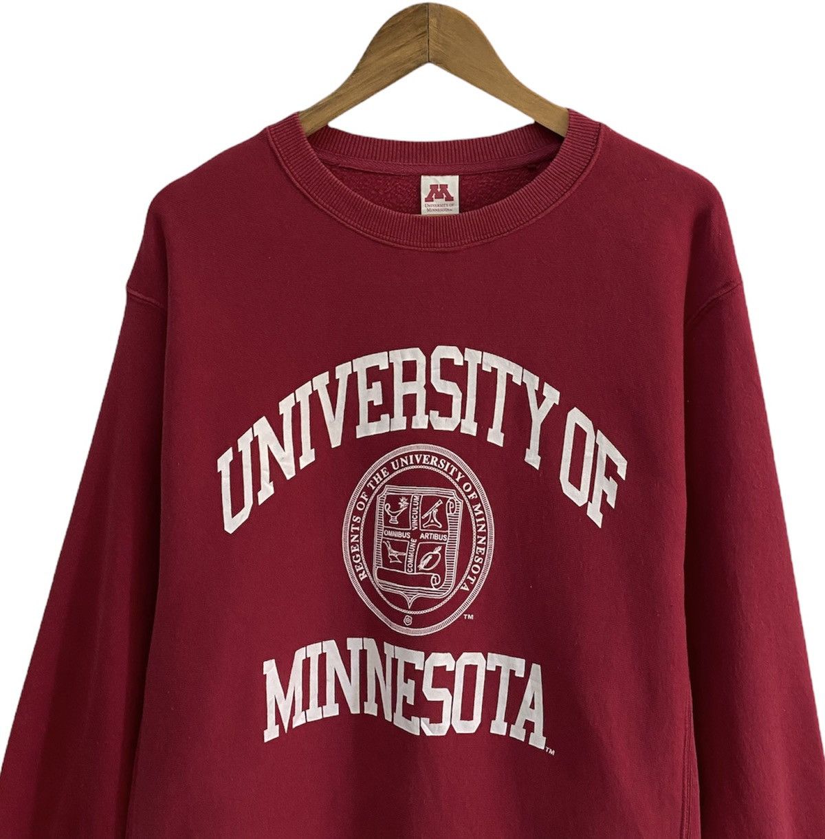 Vintage RARE🔥VTG UNIVERSITY OF MINNESOTA BIG LOGO SWEATSHIRT Size US M / EU 48-50 / 2 - 2 Thumbnail
