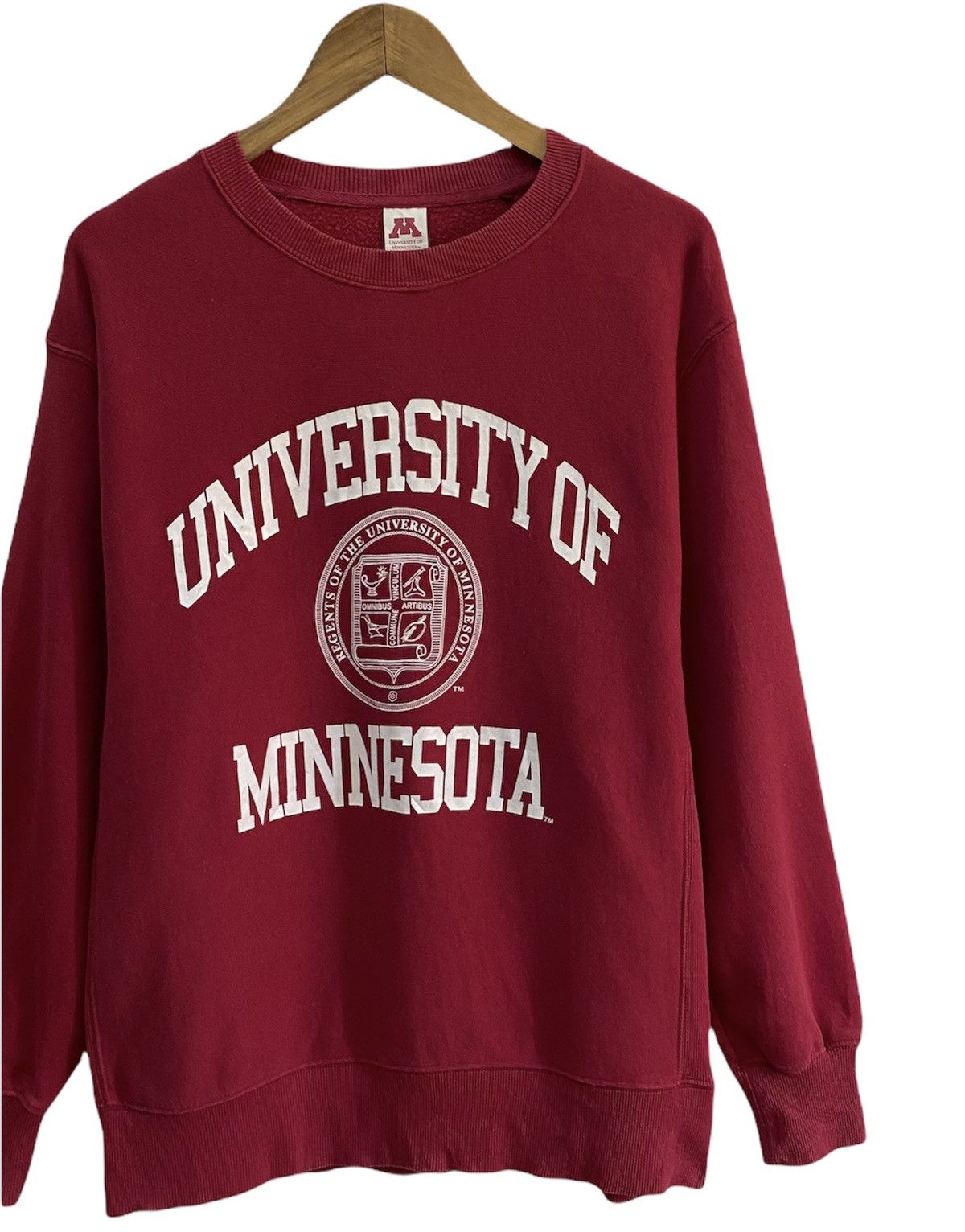 Vintage RARE🔥VTG UNIVERSITY OF MINNESOTA BIG LOGO SWEATSHIRT Size US M / EU 48-50 / 2 - 4 Thumbnail
