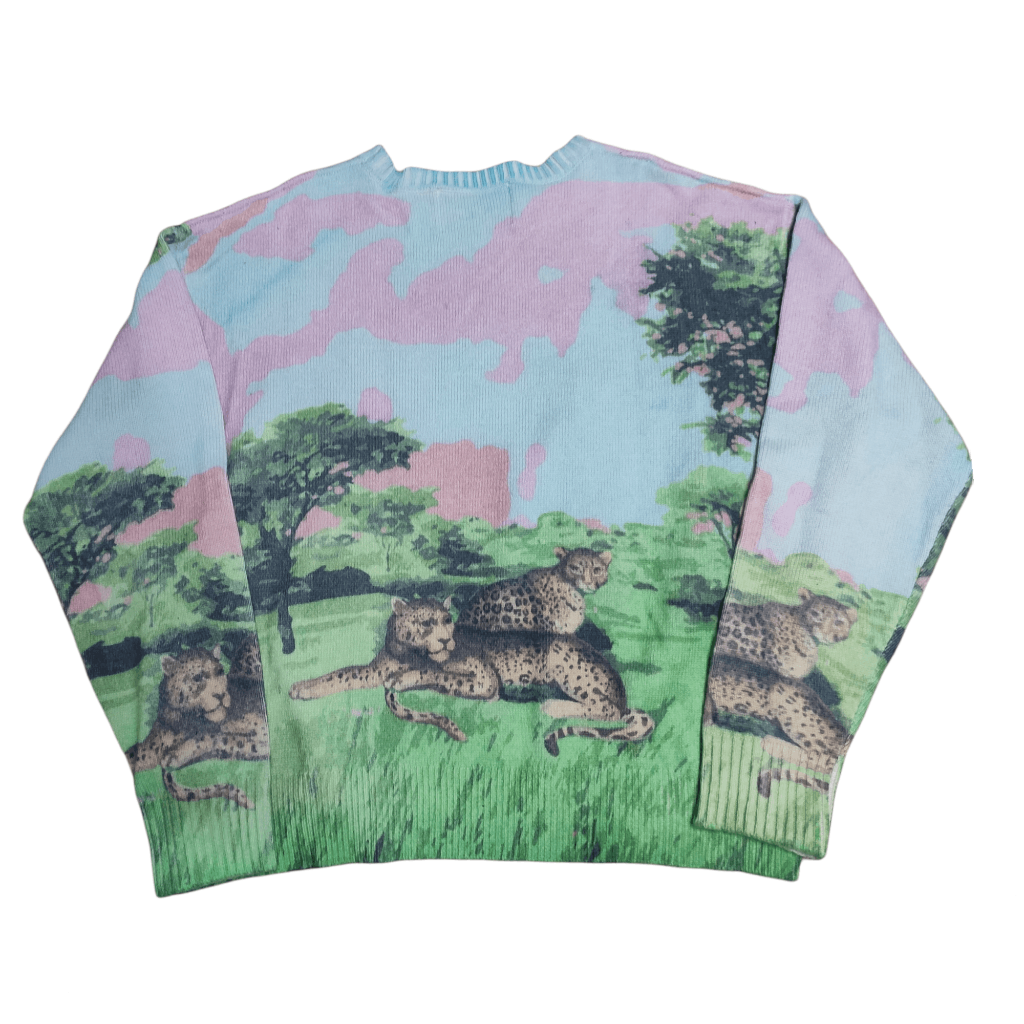 Siberia Hills Siberia Hills Africa Knit Sweater XL Animal Kingdom 