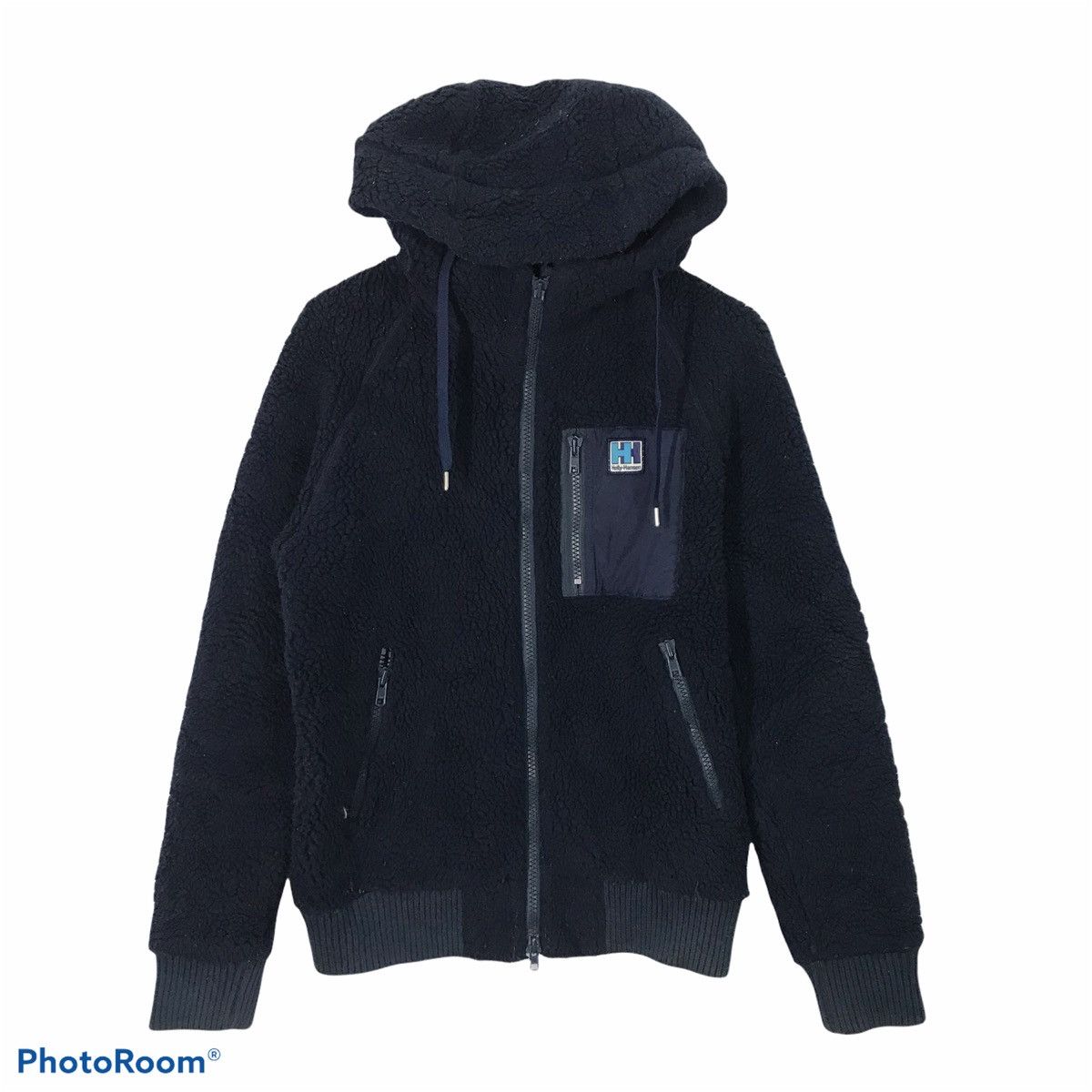 Helly Hansen Sherpa fleece winter jacket navy blue