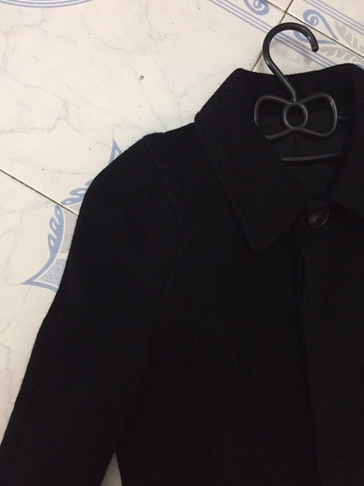 Undercover AW 2007-2008 Undercover Long Women Coat Knit Switching Wool Size US S / EU 44-46 / 1 - 15 Thumbnail