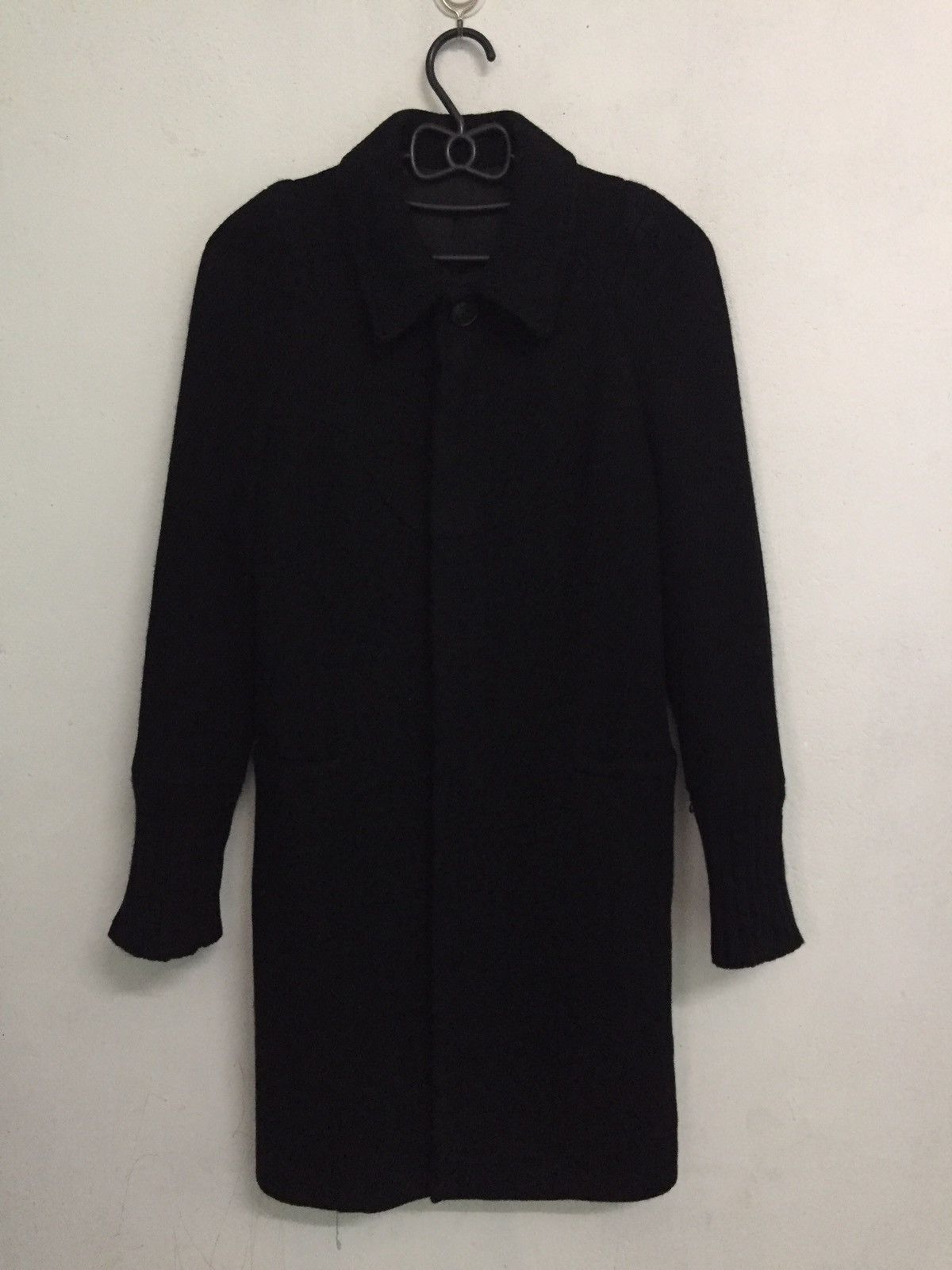 Undercover AW 2007-2008 Undercover Long Women Coat Knit Switching Wool Size US S / EU 44-46 / 1 - 1 Thumbnail